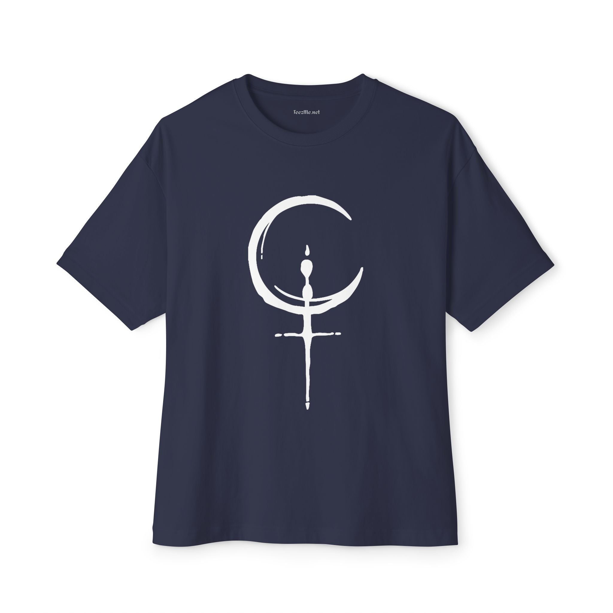 Lilith Symbol (white) Unisex Oversized Boxy Tee
