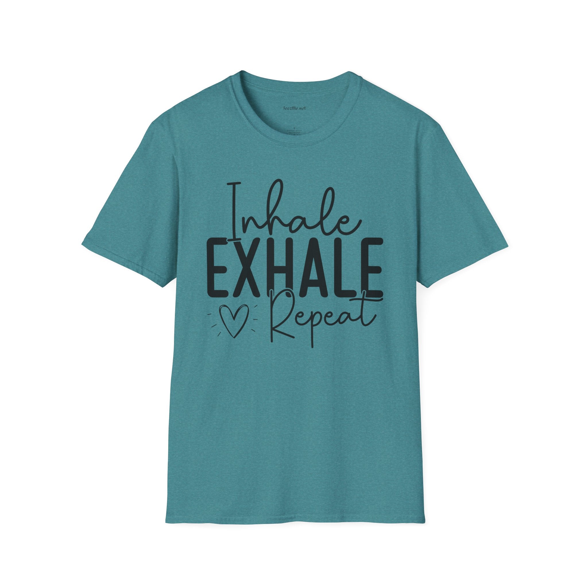 Inhale Exhale - Unisex Softstyle T-Shirt 100% Cotton Graphic