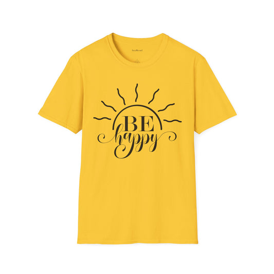 Be Happy Unisex Softstyle T-Shirt 100% Cotton