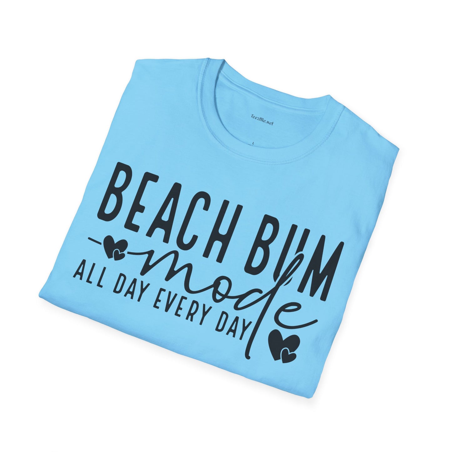 Beach Bum - Unisex Softstyle T-Shirt 100% Cotton Graphic