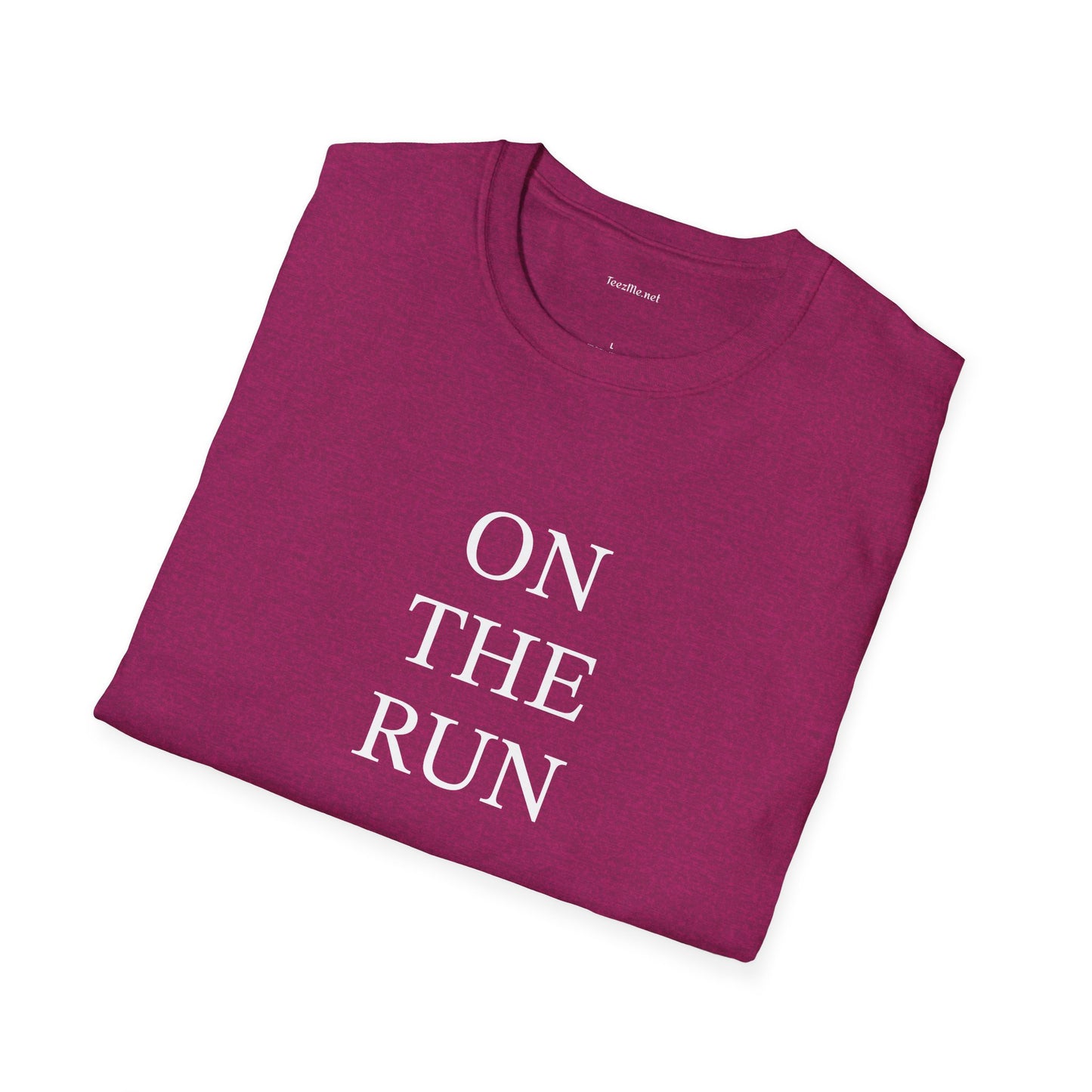 ON THE RUN - Unisex Softstyle T-Shirt 100% Cotton Graphic