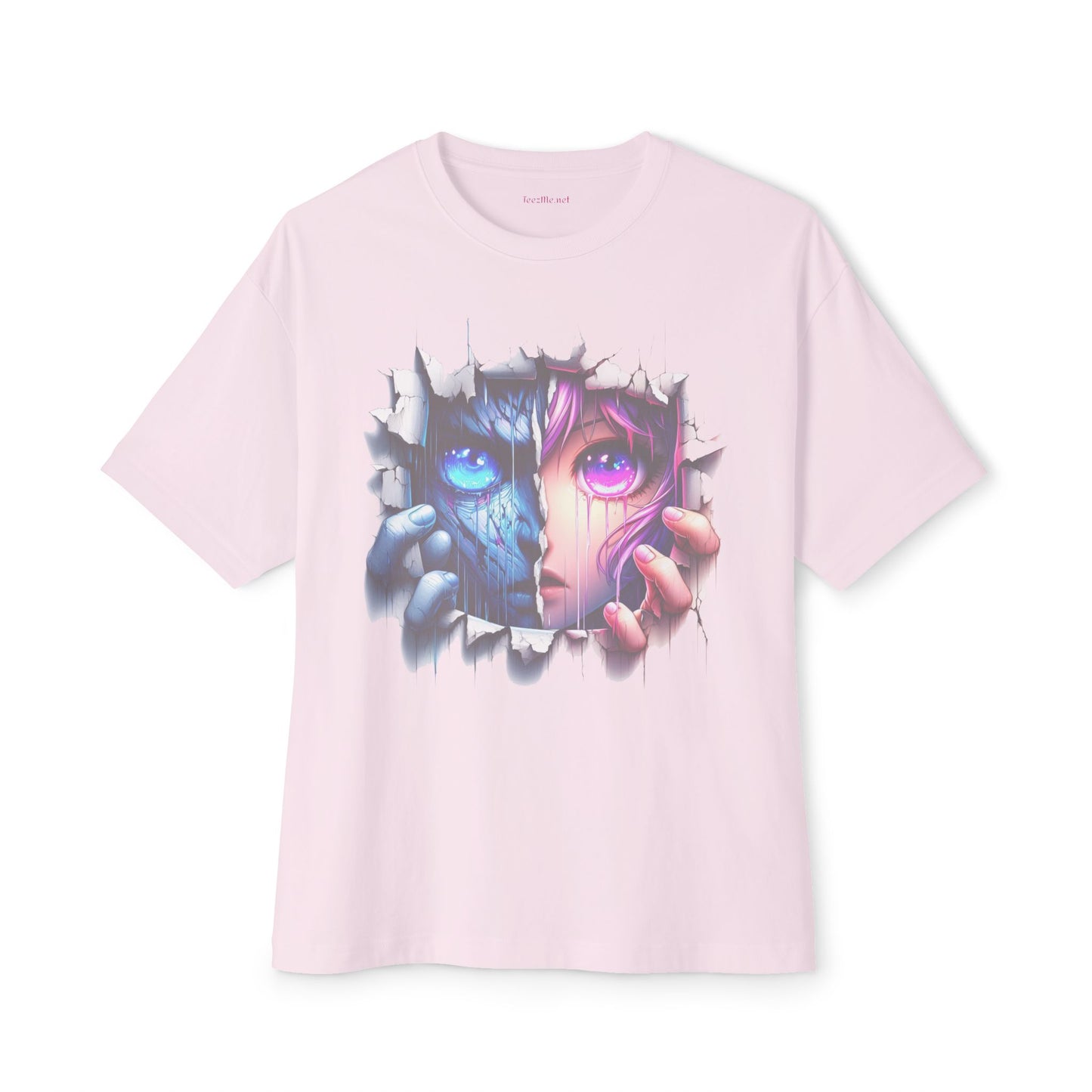 Anime Girl Eyes Unisex Oversized Boxy Tee