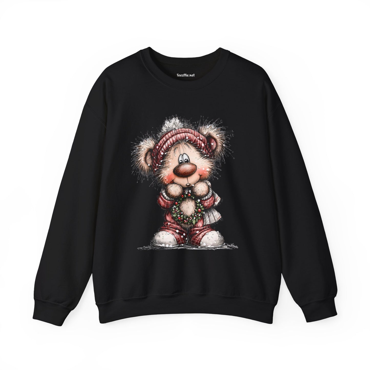 Whimsical Christmas Bear 01 Unisex Heavy Blend™ Crewneck Sweatshirt