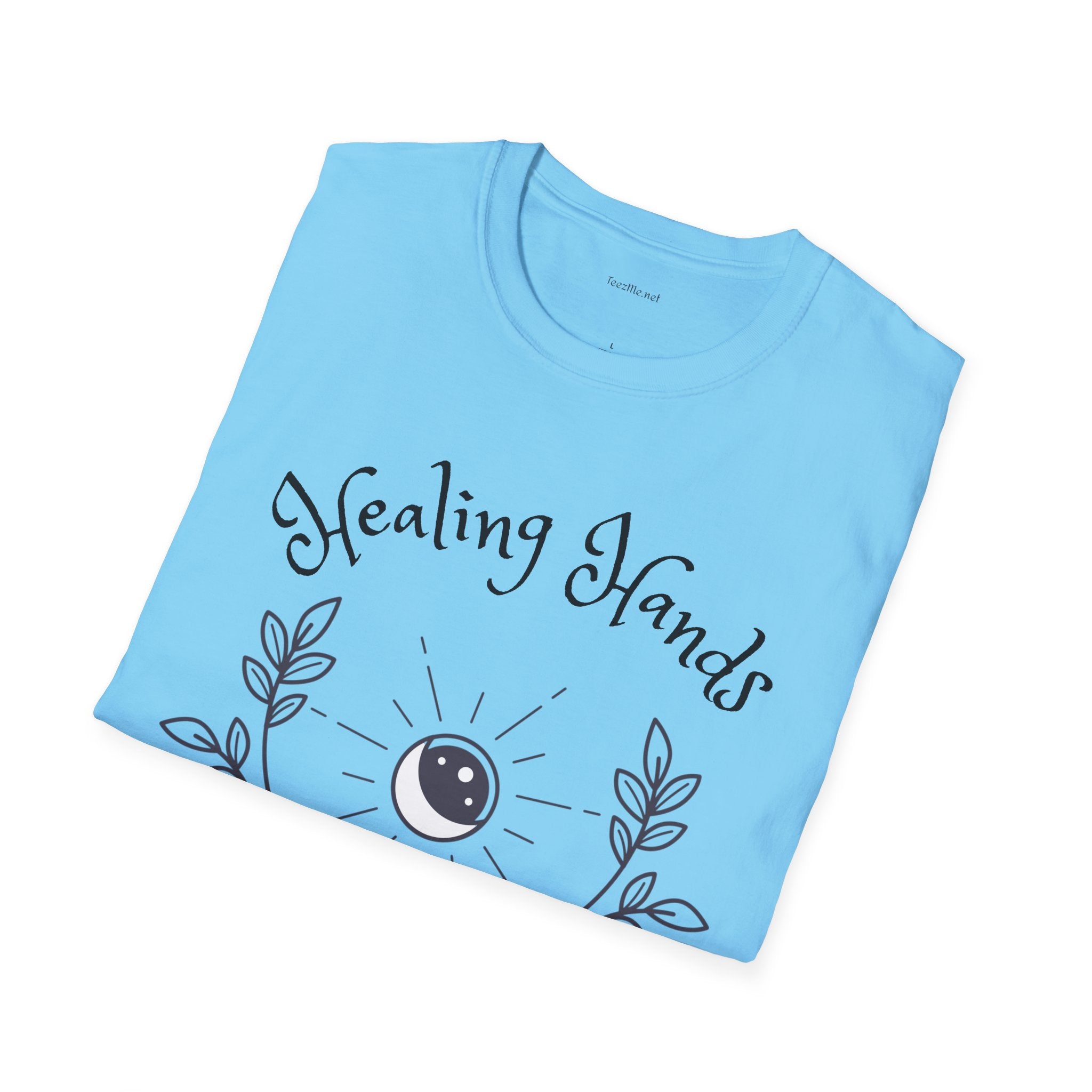 Healing Hands - Unisex Softstyle T-Shirt 100% Cotton Graphic #Reiki