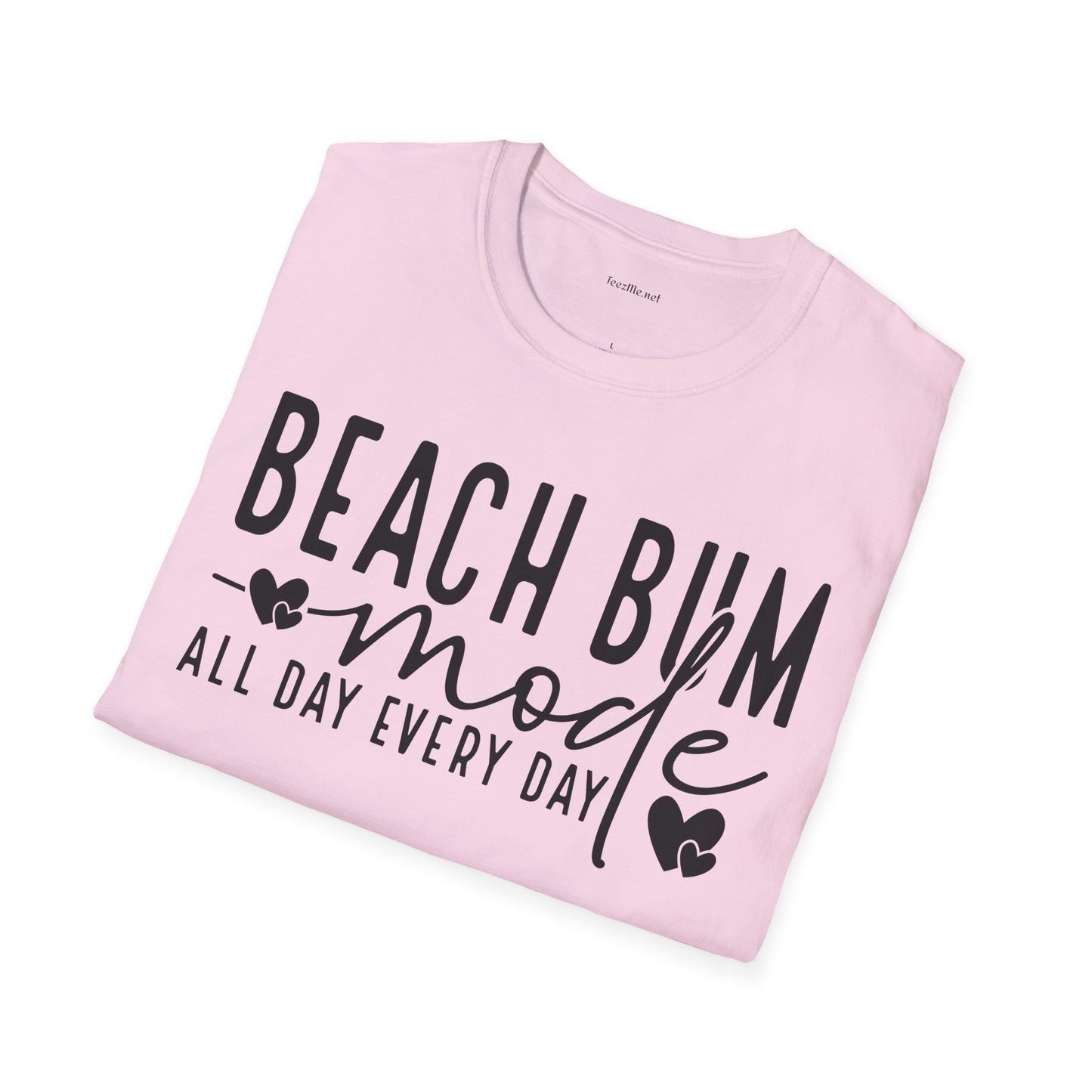 Beach Bum - Unisex Softstyle T-Shirt 100% Cotton Graphic
