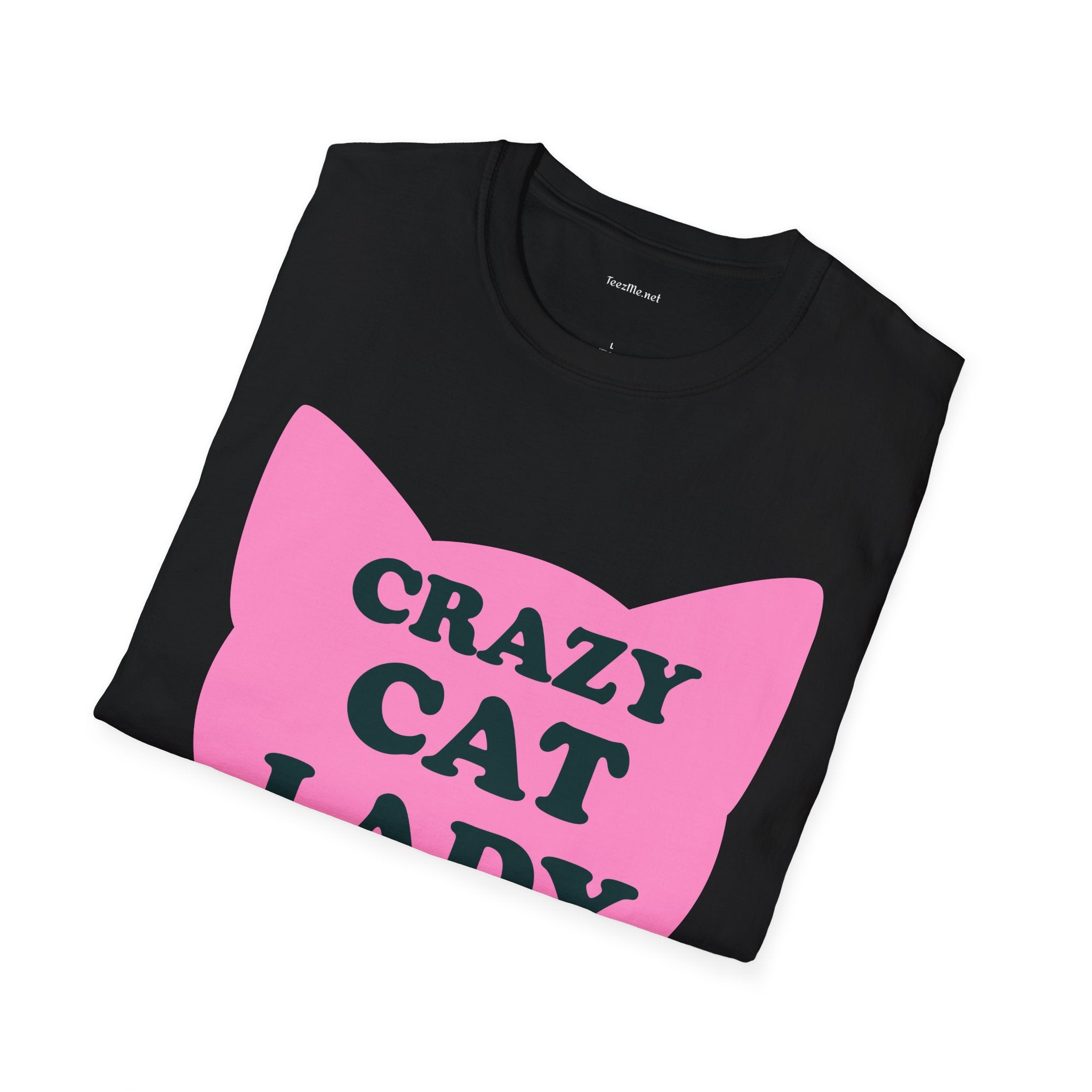 Crazy Cat Lady Unisex Softstyle T-Shirt 100% Cotton Graphic