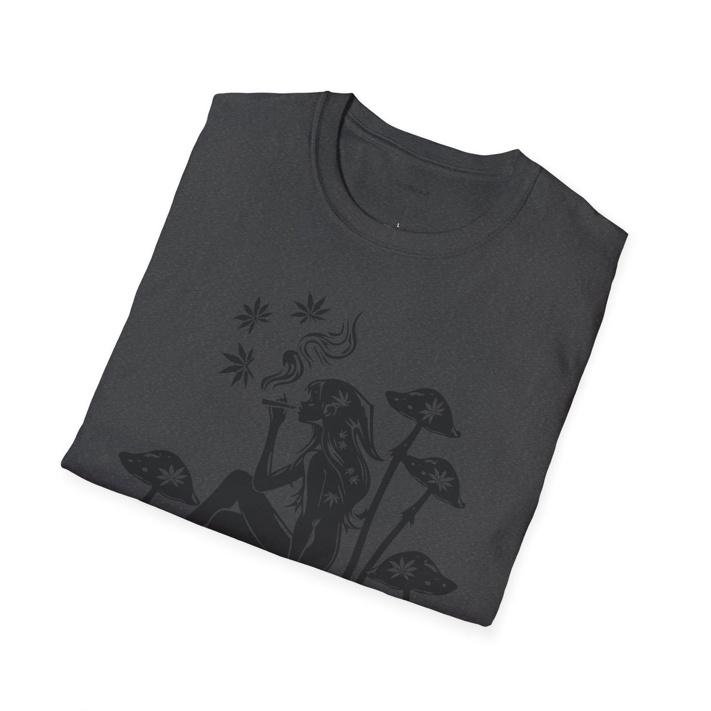 Fairy Smoking Weed - Unisex Softstyle T-Shirt 100% Cotton Graphic