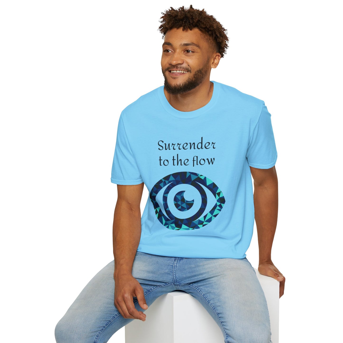 Surrender to the flow - Unisex Softstyle T-Shirt 100% Cotton Graphic