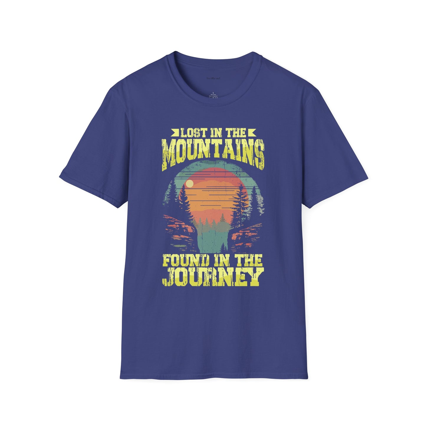 Lost in the Mountain - Unisex Softstyle T-Shirt 100% Cotton Graphic
