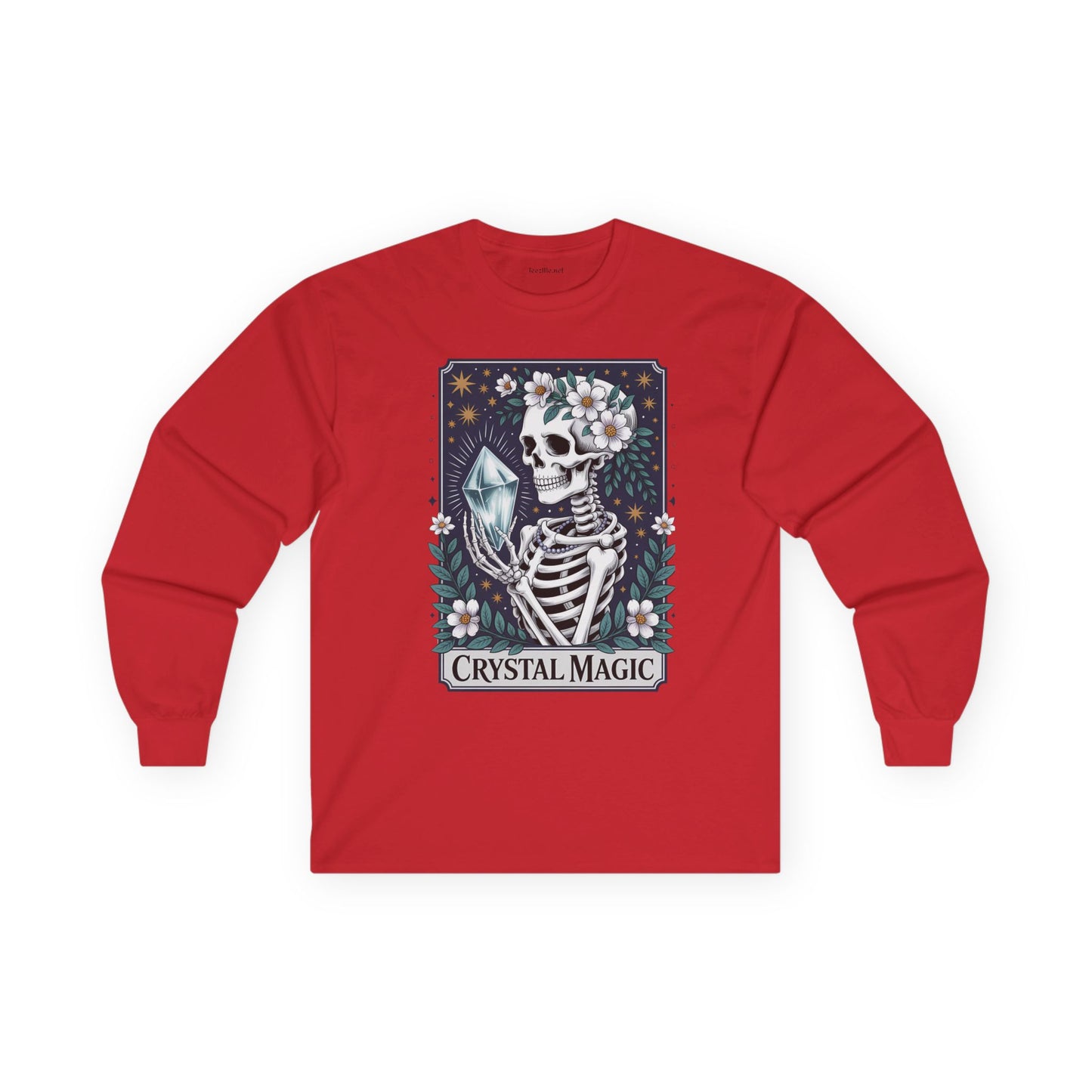 Crystal Magic Skeleton Unisex Ultra Cotton Long Sleeve Tee