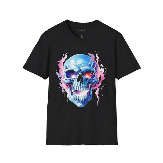 Blue Skull 7 Unisex Softstyle T-Shirt 100% Cotton Graphic