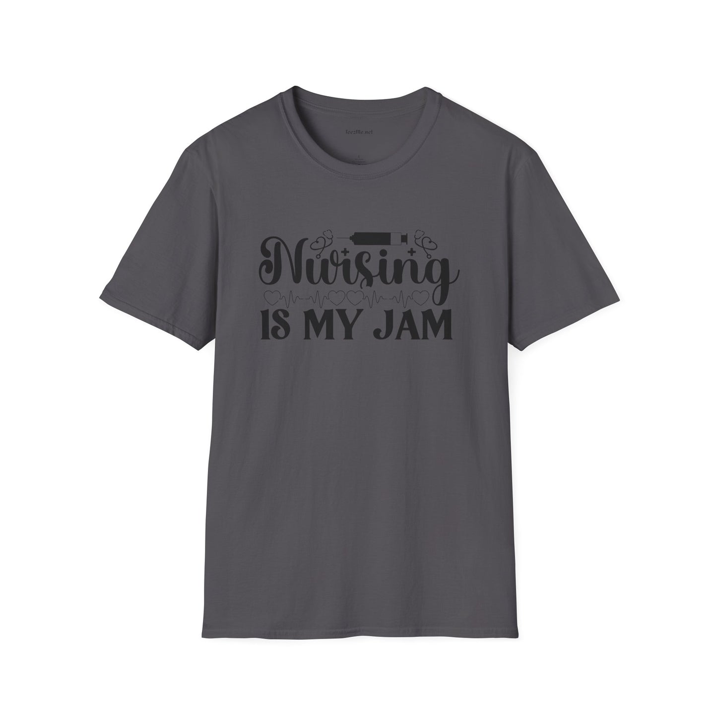 Nursing is my Jam Unisex Softstyle T-Shirt 100% Cotton Graphic