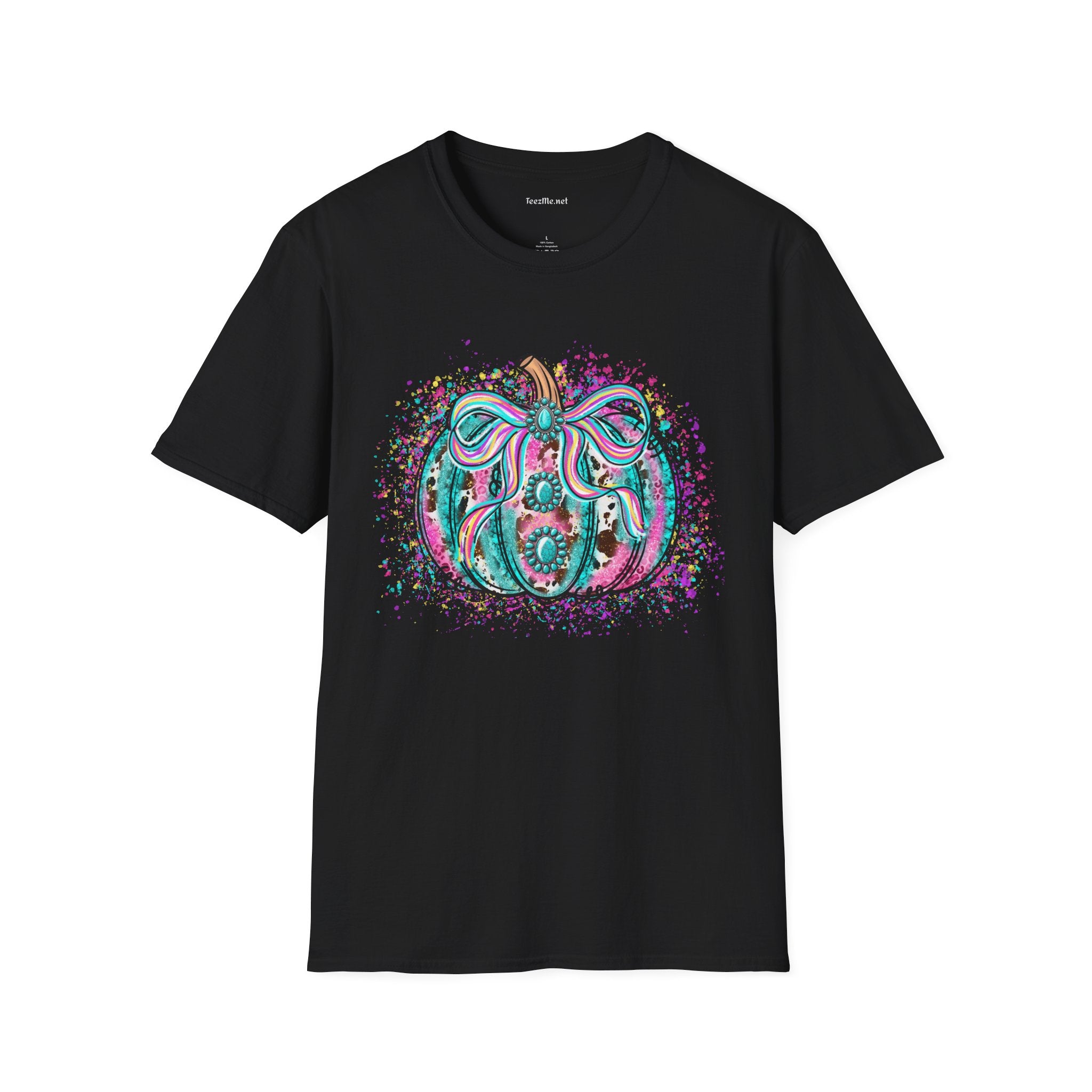 Pumpkin Colorful Unisex Softstyle T-Shirt 100% Cotton