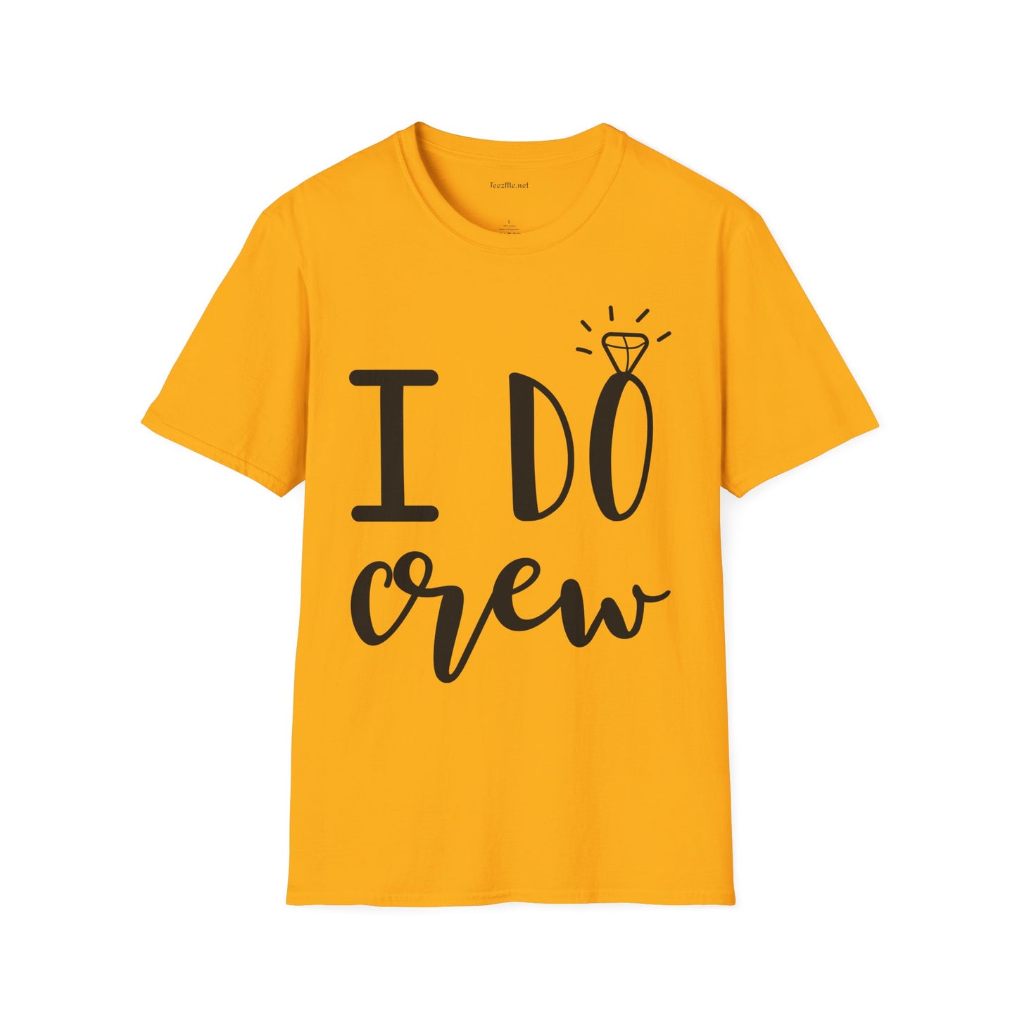 I DO Crew Unisex Softstyle T-Shirt 100% Cotton Graphic Bridal Party