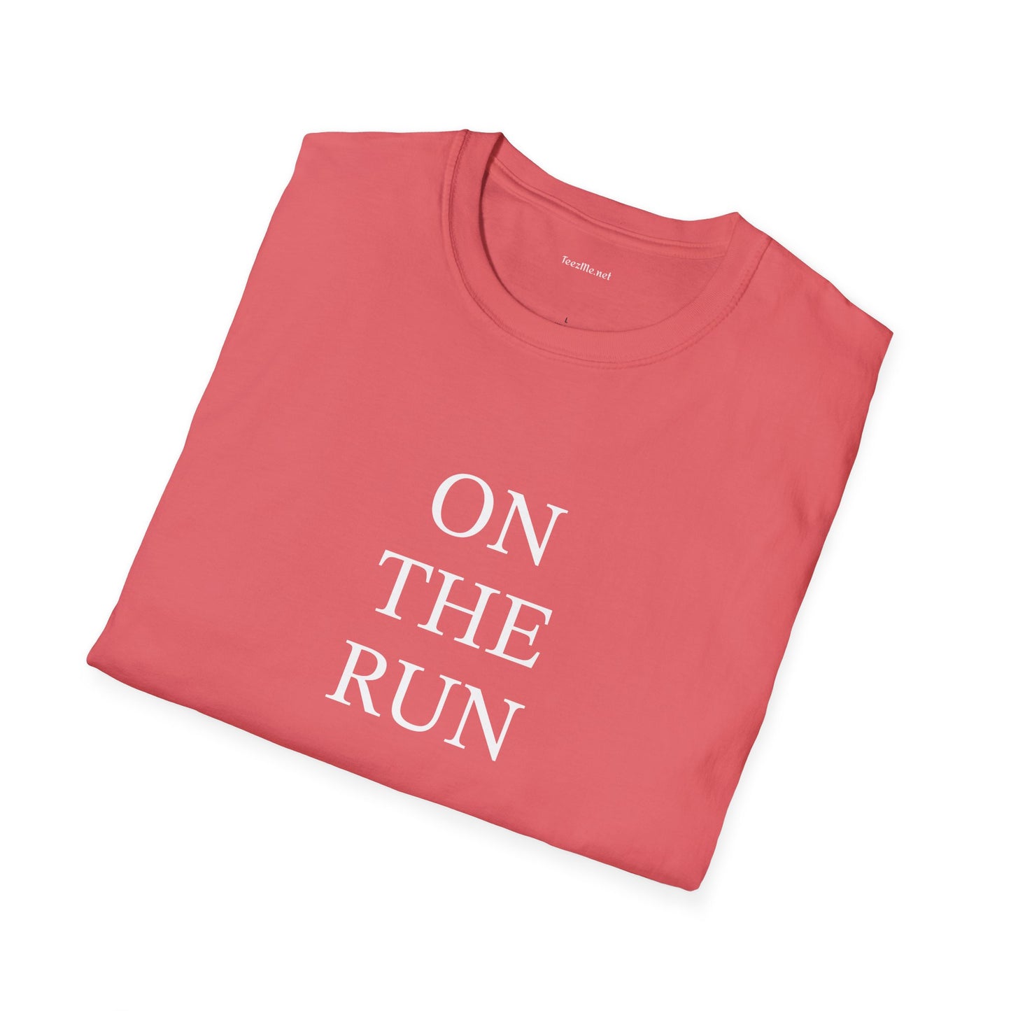 ON THE RUN - Unisex Softstyle T-Shirt 100% Cotton Graphic