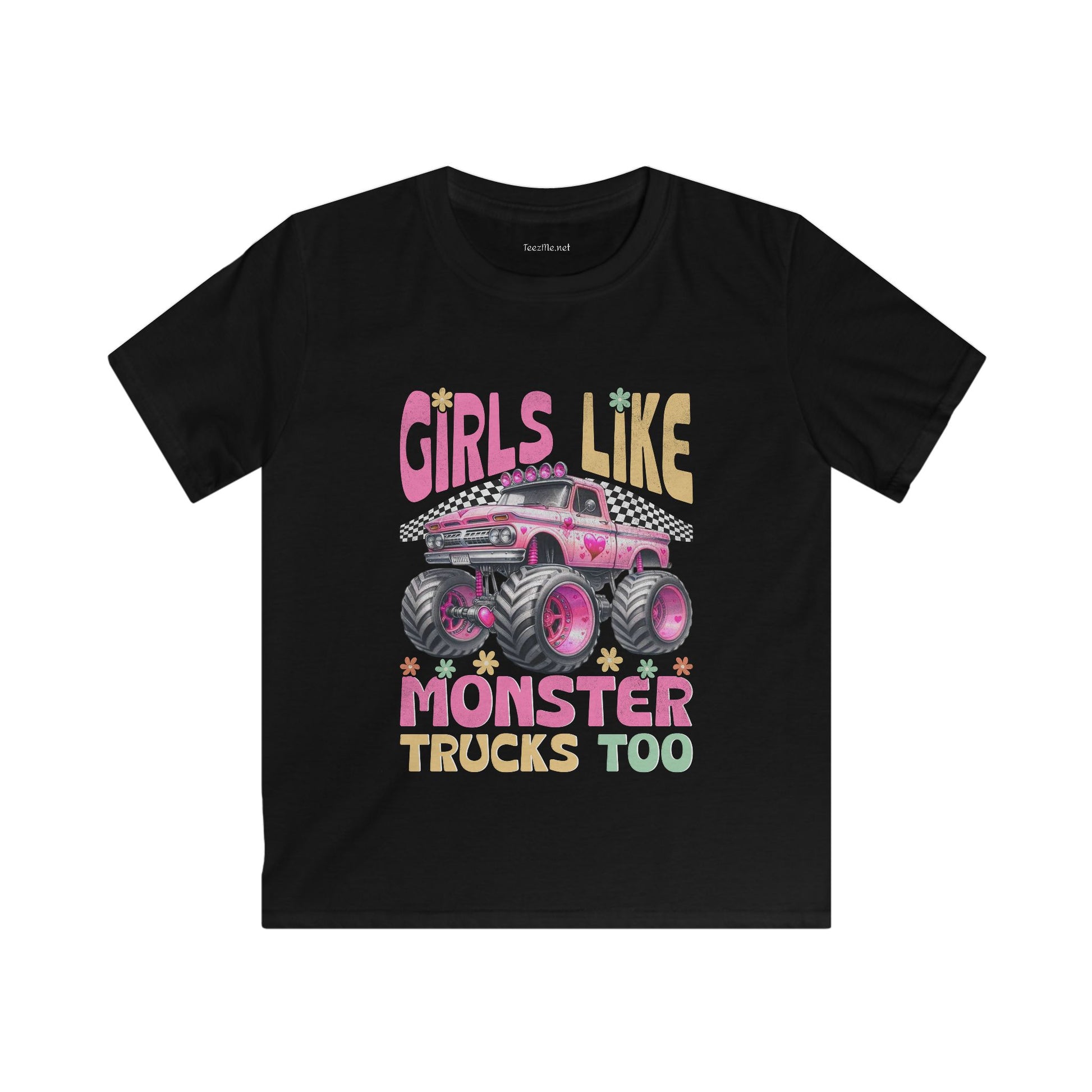 Monster Truck Girls Softstyle Tee Children