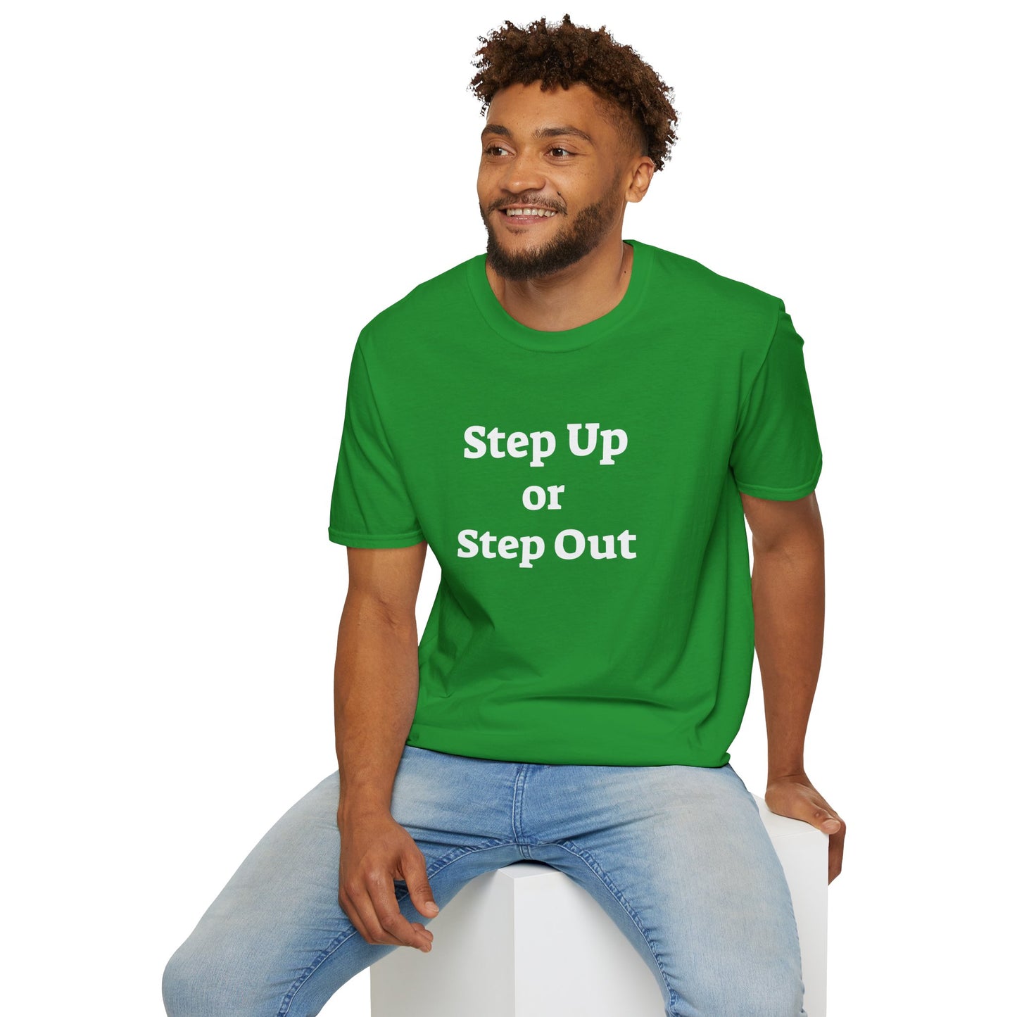 Step Up - Unisex Softstyle T-Shirt 100% Cotton Graphic