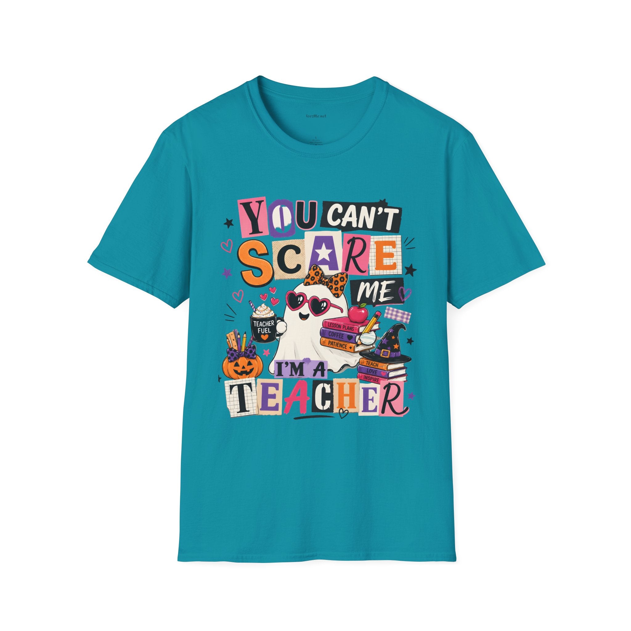 Teacher Halloween T-Shirt - "You Can't Scare Me, I'm a Teacher" Tee