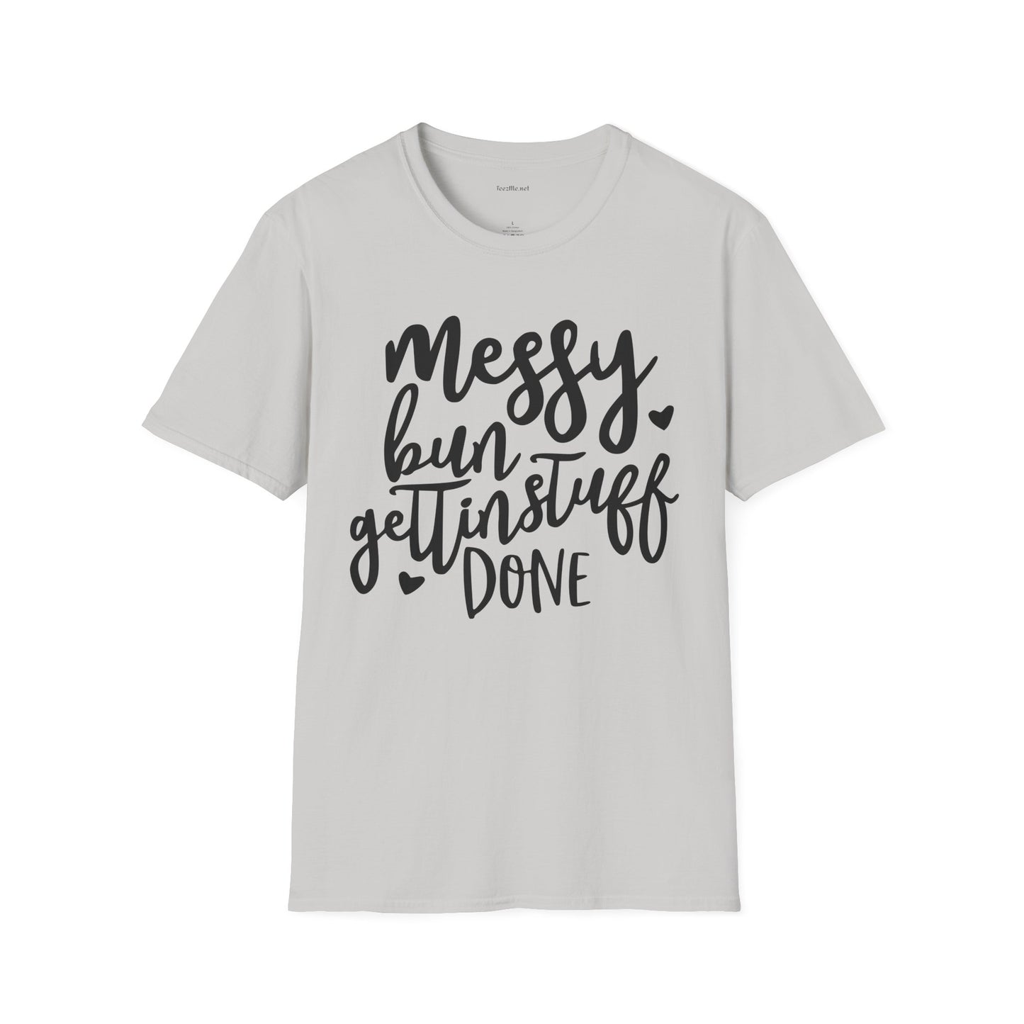 Messy Bun  - Unisex Softstyle T-Shirt 100% Cotton Graphic