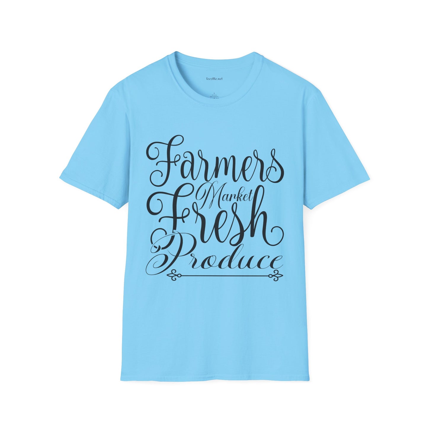 Farmers Market Fresh Produce Unisex Soft Style T-Shirt 100% Cotton Graphic