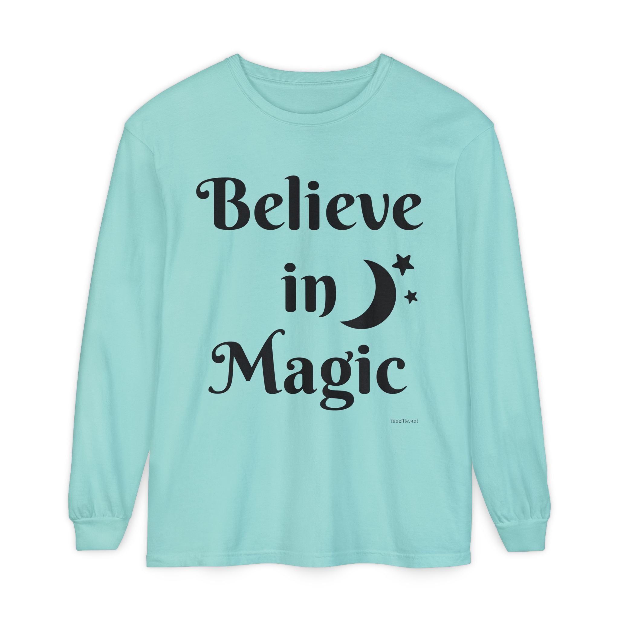 Believe in Magic - Unisex Garment-dyed Long Sleeve T-Shirt