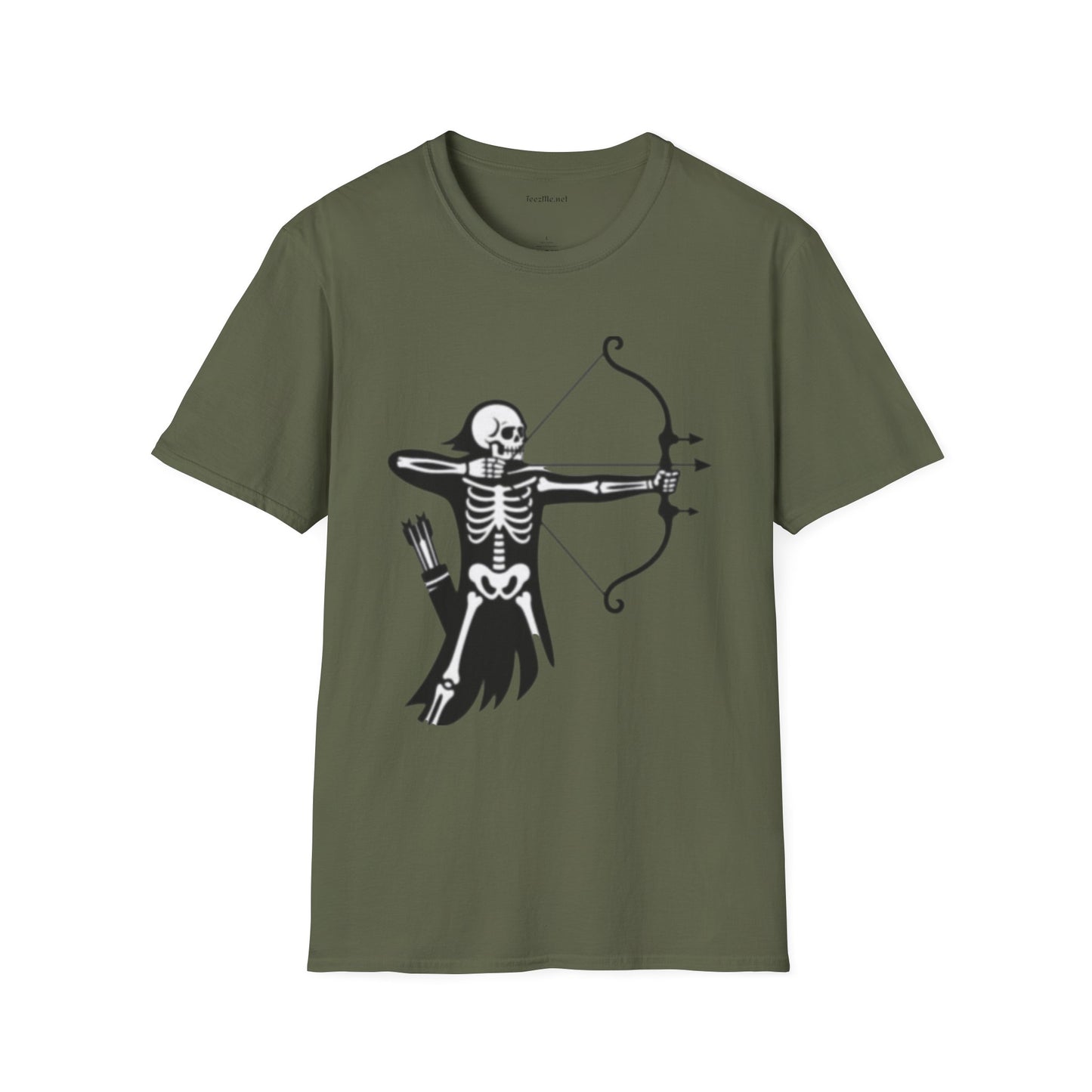 Skeleton Archer Unisex Softstyle T-Shirt 100% Cotton Graphic