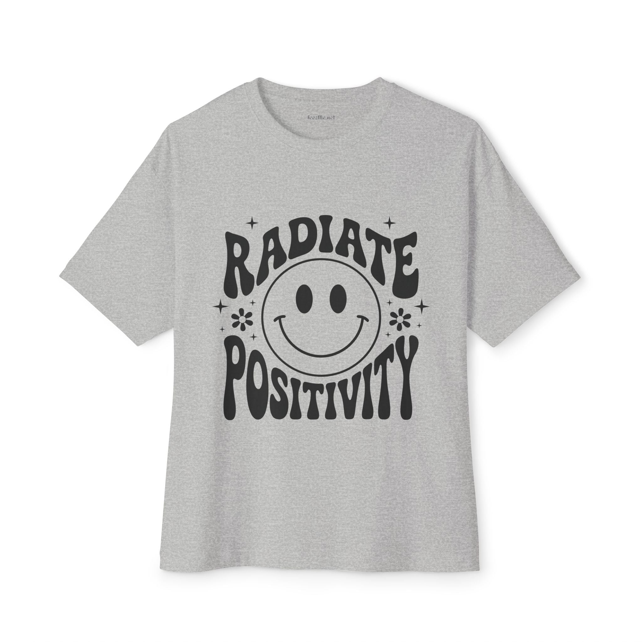 Radiate Positivity :) Unisex Oversized Boxy Tee