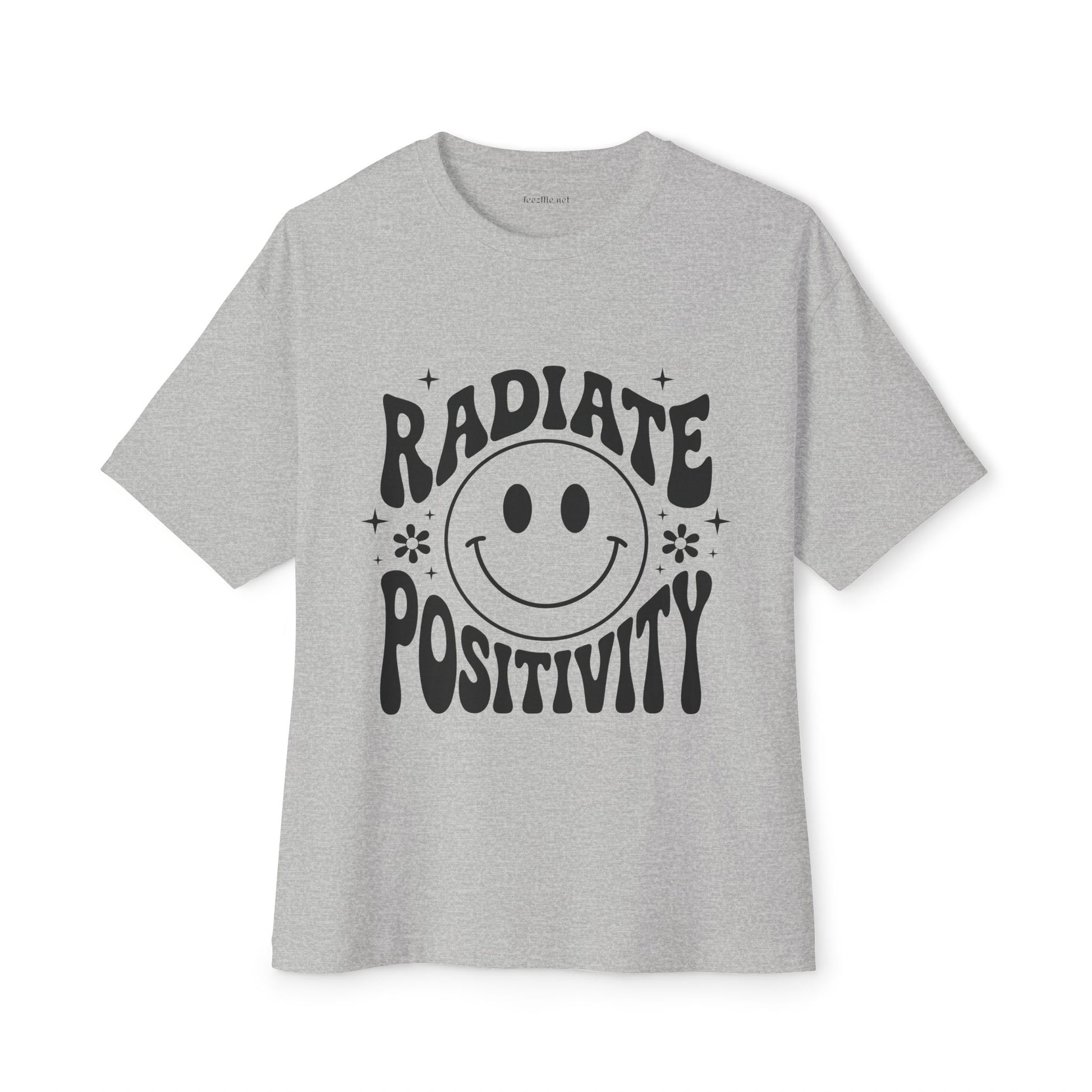 Radiate Positivity :) Unisex Oversized Boxy Tee