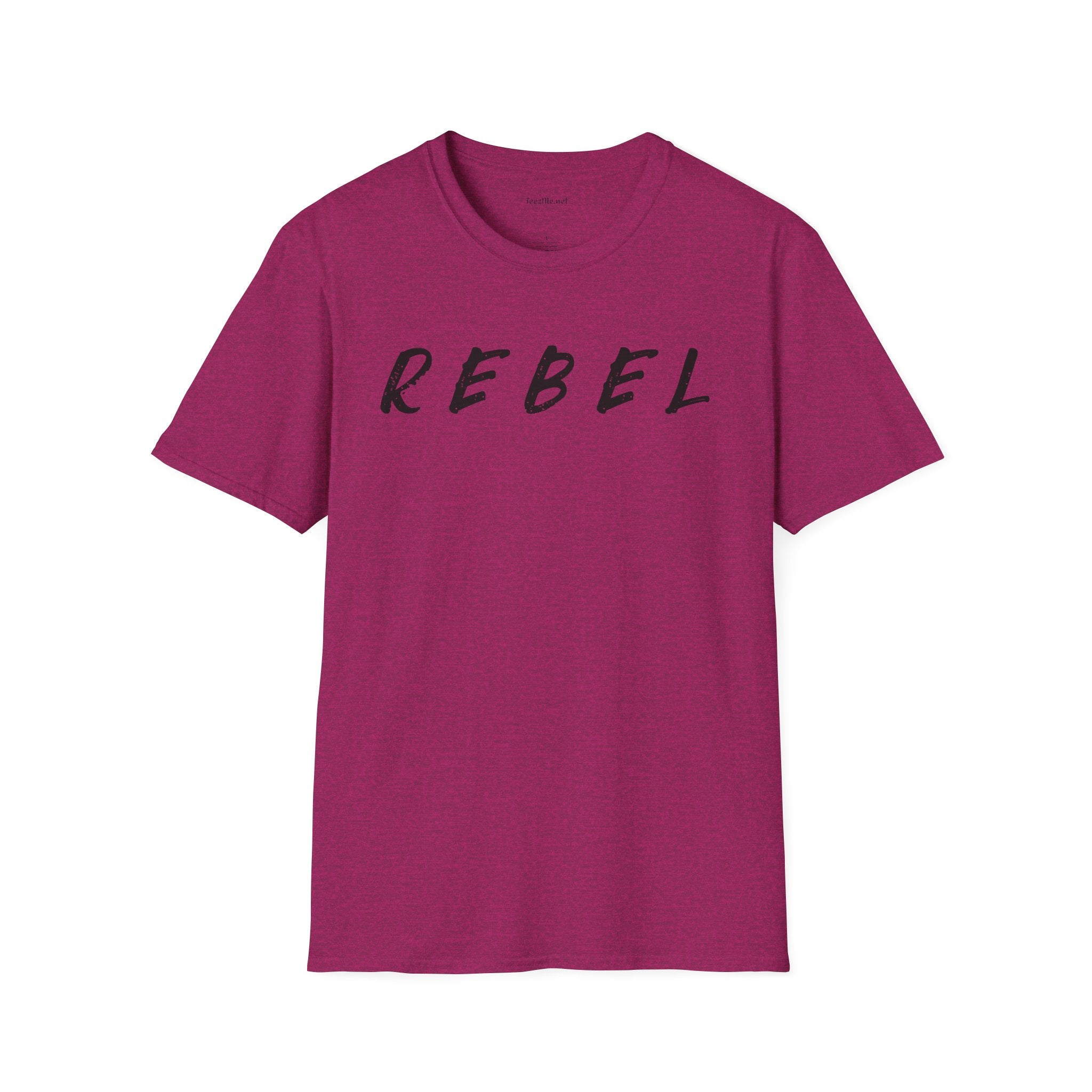 REBEL (black text) Unisex Softstyle T-Shirt 100% Cotton Graphic