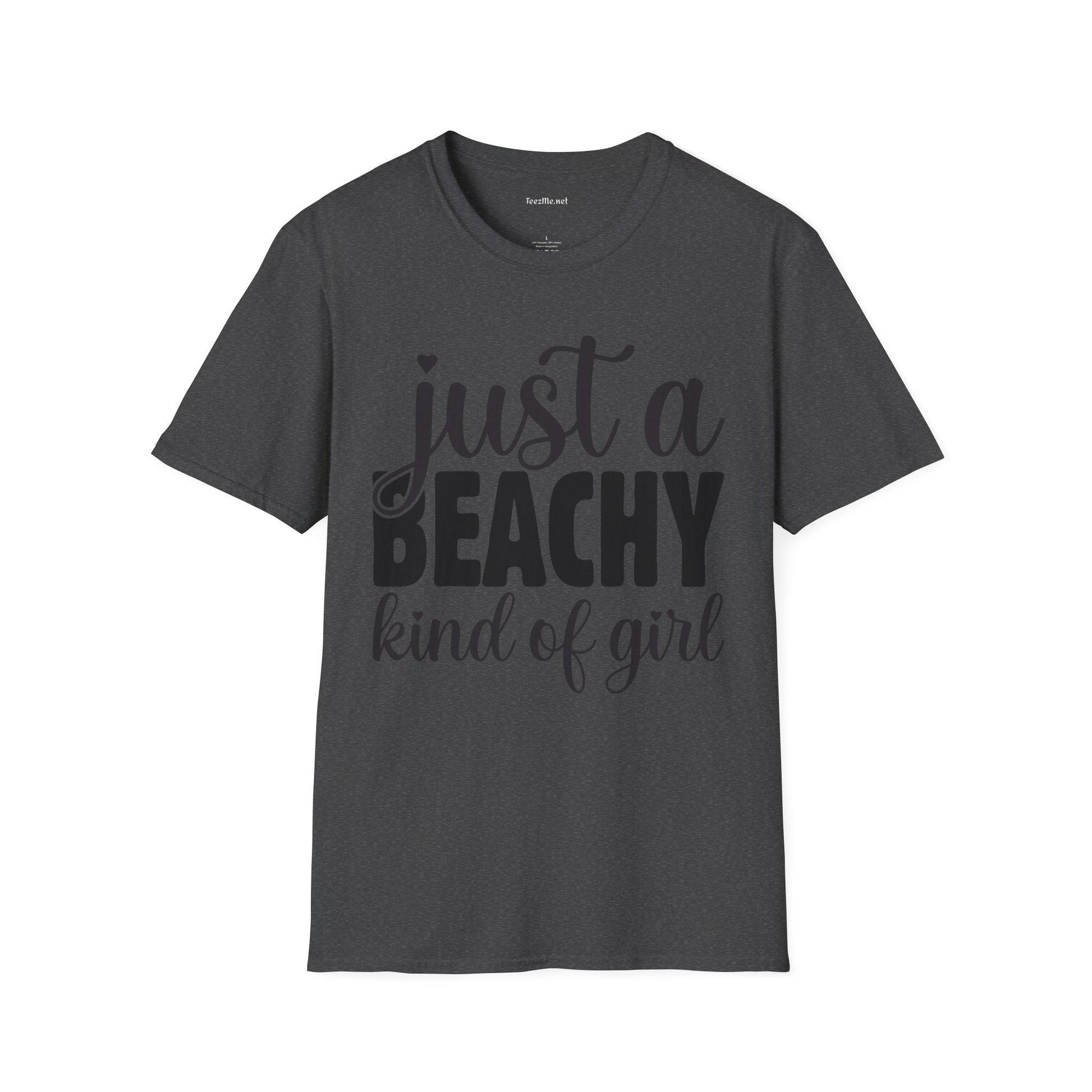 Just a BEACHY kind of girl Unisex Softstyle T-Shirt 100% Cotton Graphic