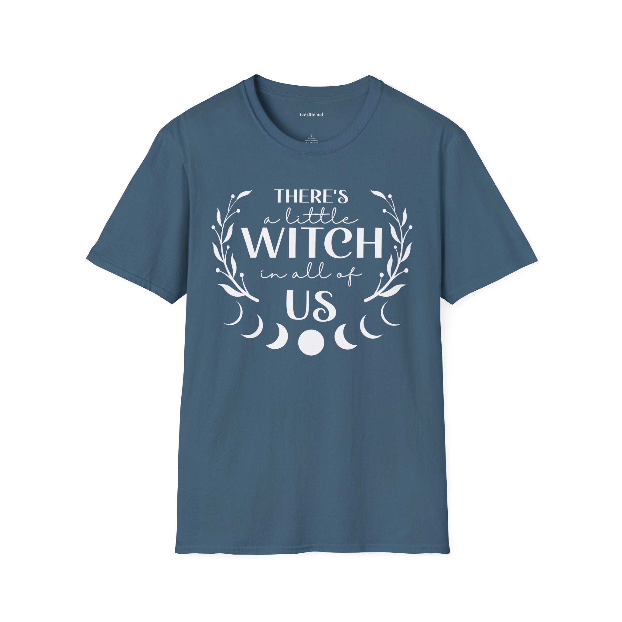 There's a Little Witch in All of Us Unisex Softstyle T-Shirt 100% Cotton Graphic