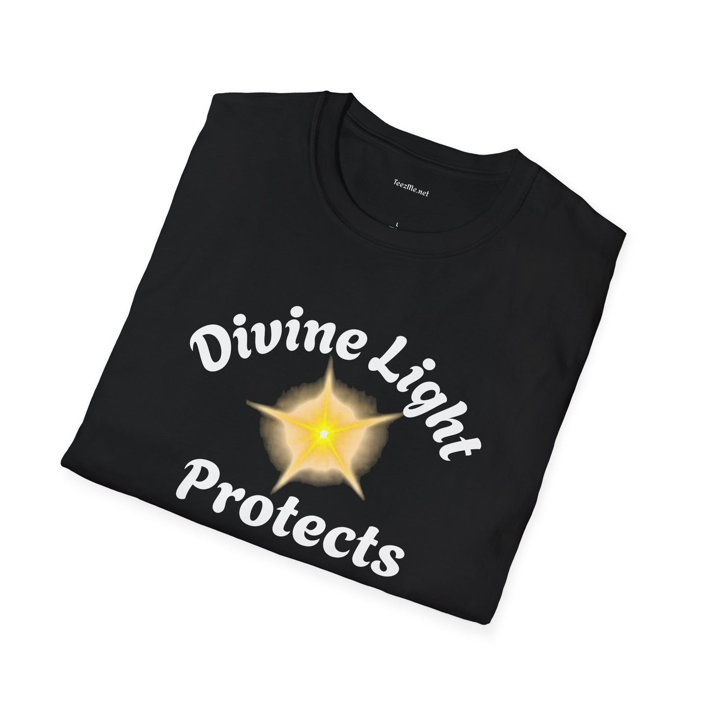 Divine Light Protects ME - Unisex Softstyle T-Shirt 100% Cotton Graphic