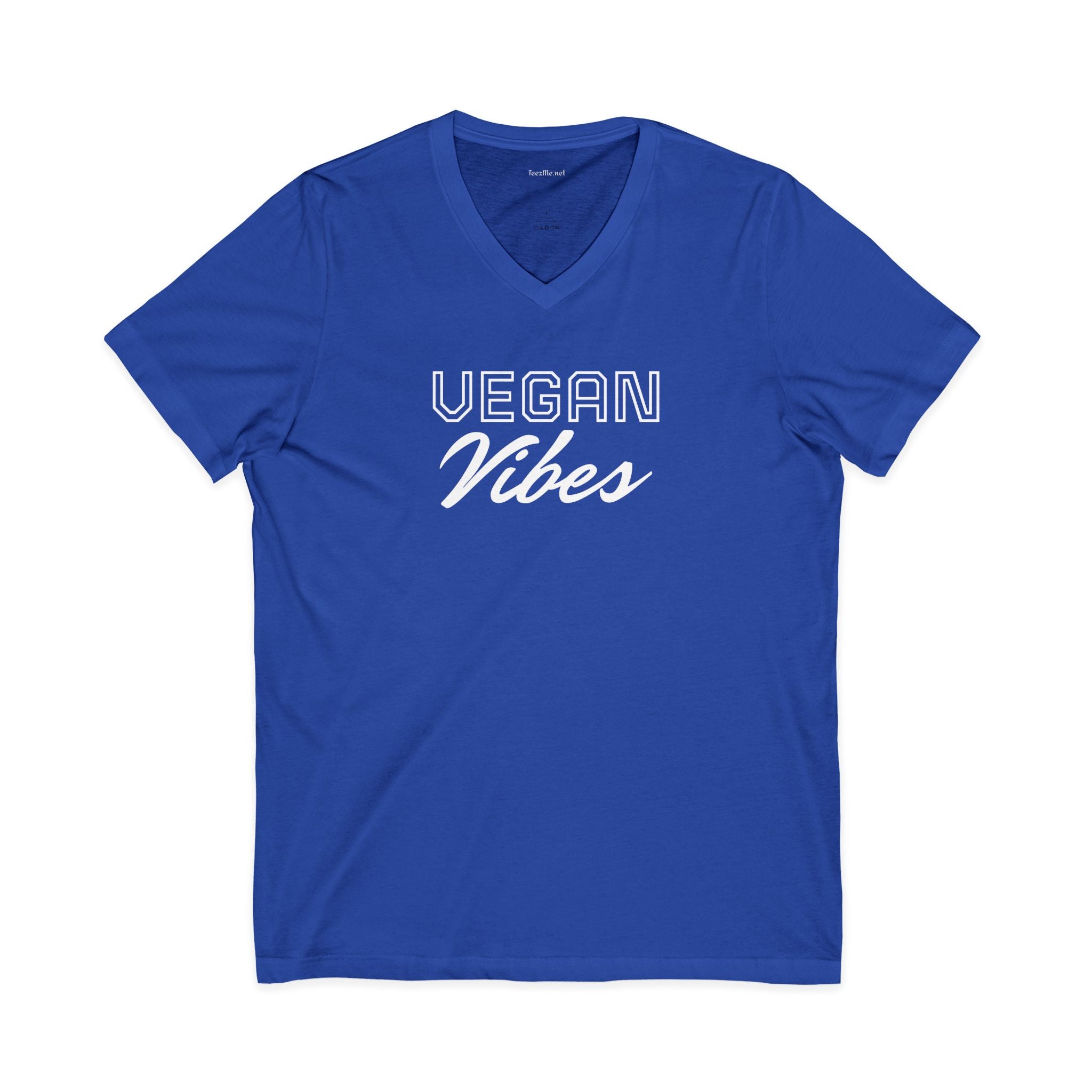 VEGAN Vibes Unisex Jersey Short Sleeve V-Neck Tee