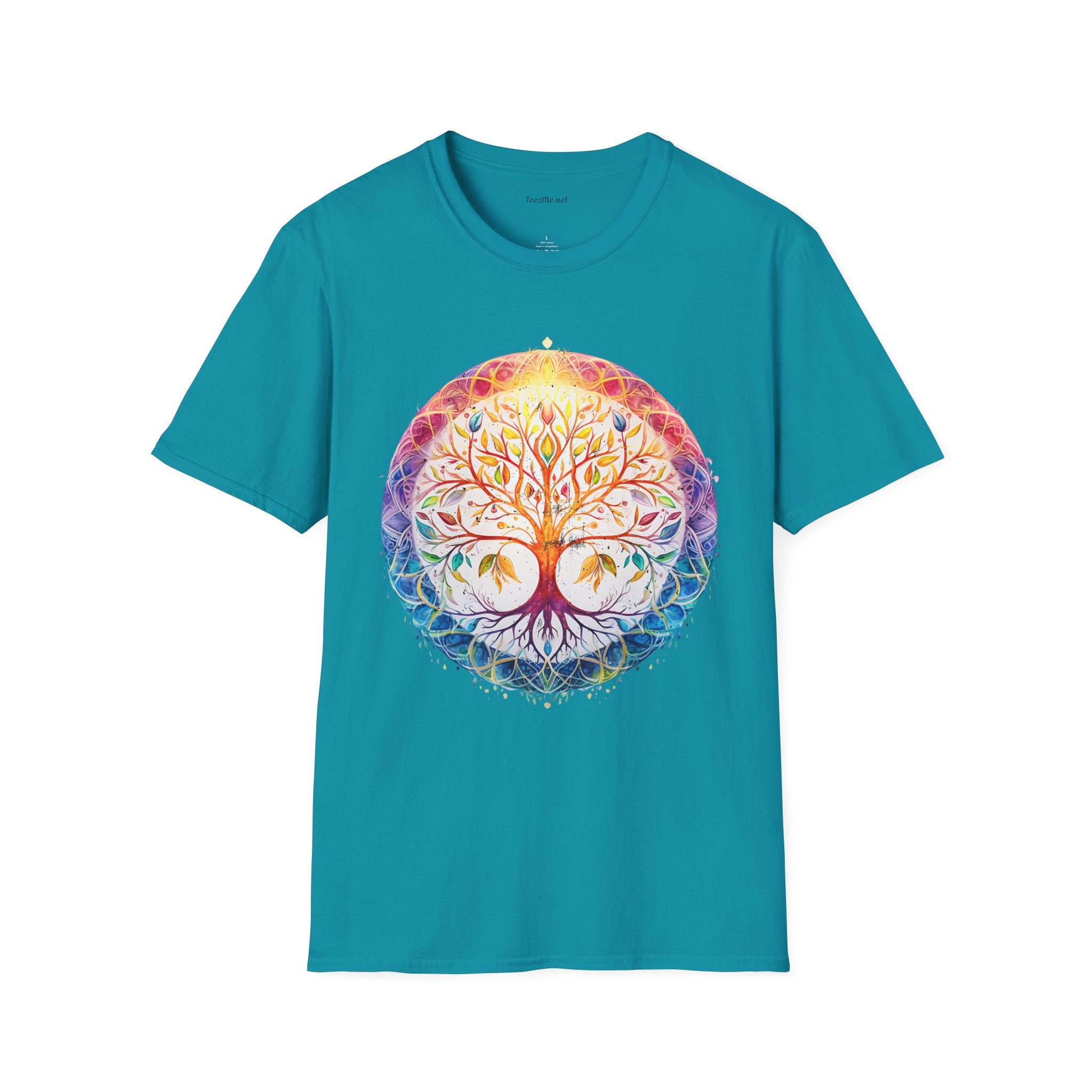 Mandala Tree - Unisex Softstyle T-Shirt 100% Cotton Graphic
