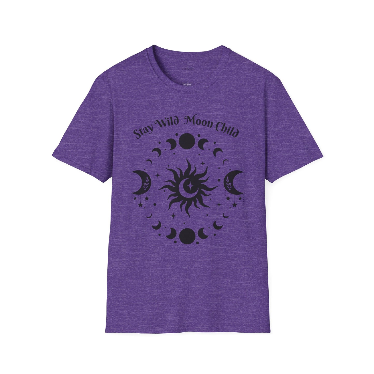 Stay Wild Moon Child - Unisex Softstyle T-Shirt 100% Cotton Graphic