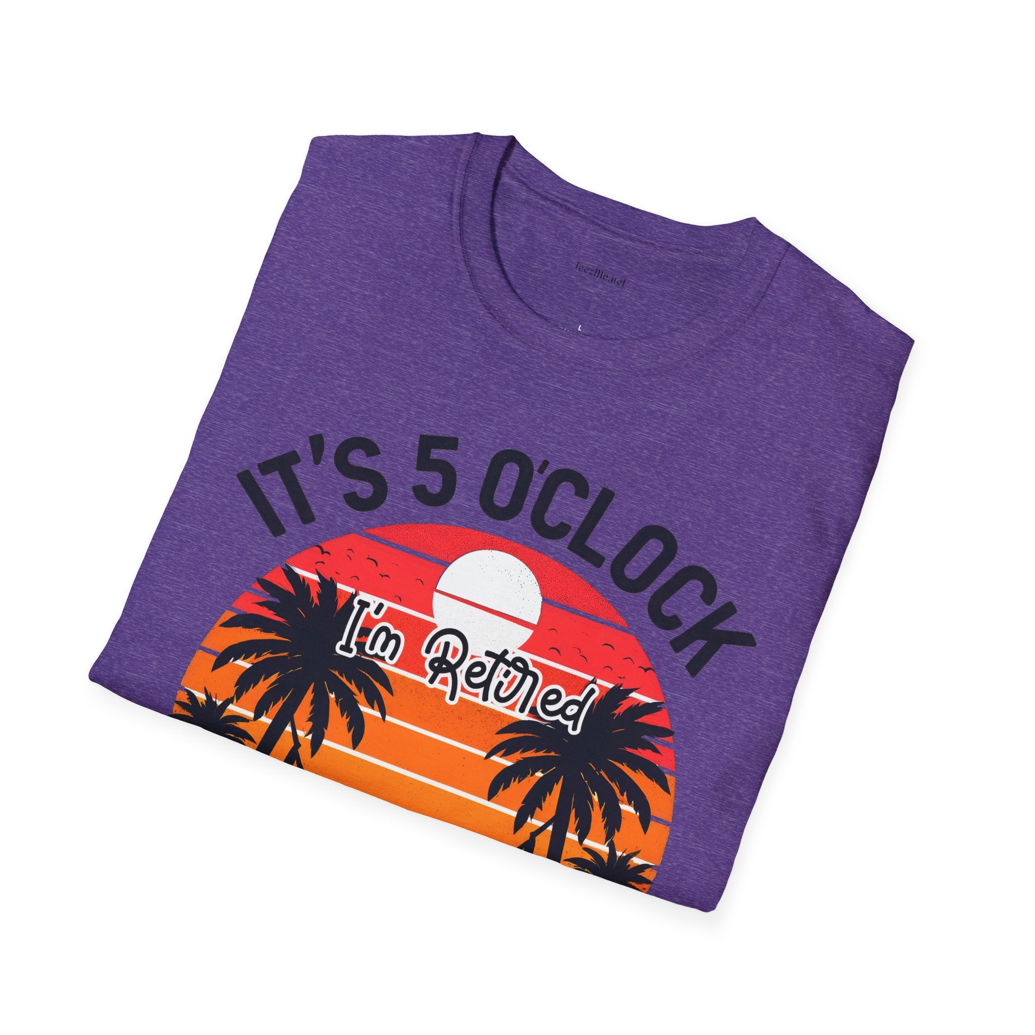Retired - It's 5 - Unisex Softstyle T-Shirt 100% Cotton Graphic