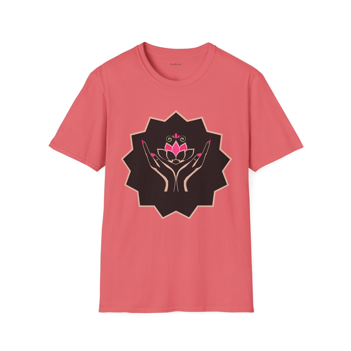 Pink Lotus - Unisex Softstyle T-Shirt 100% Cotton Graphic