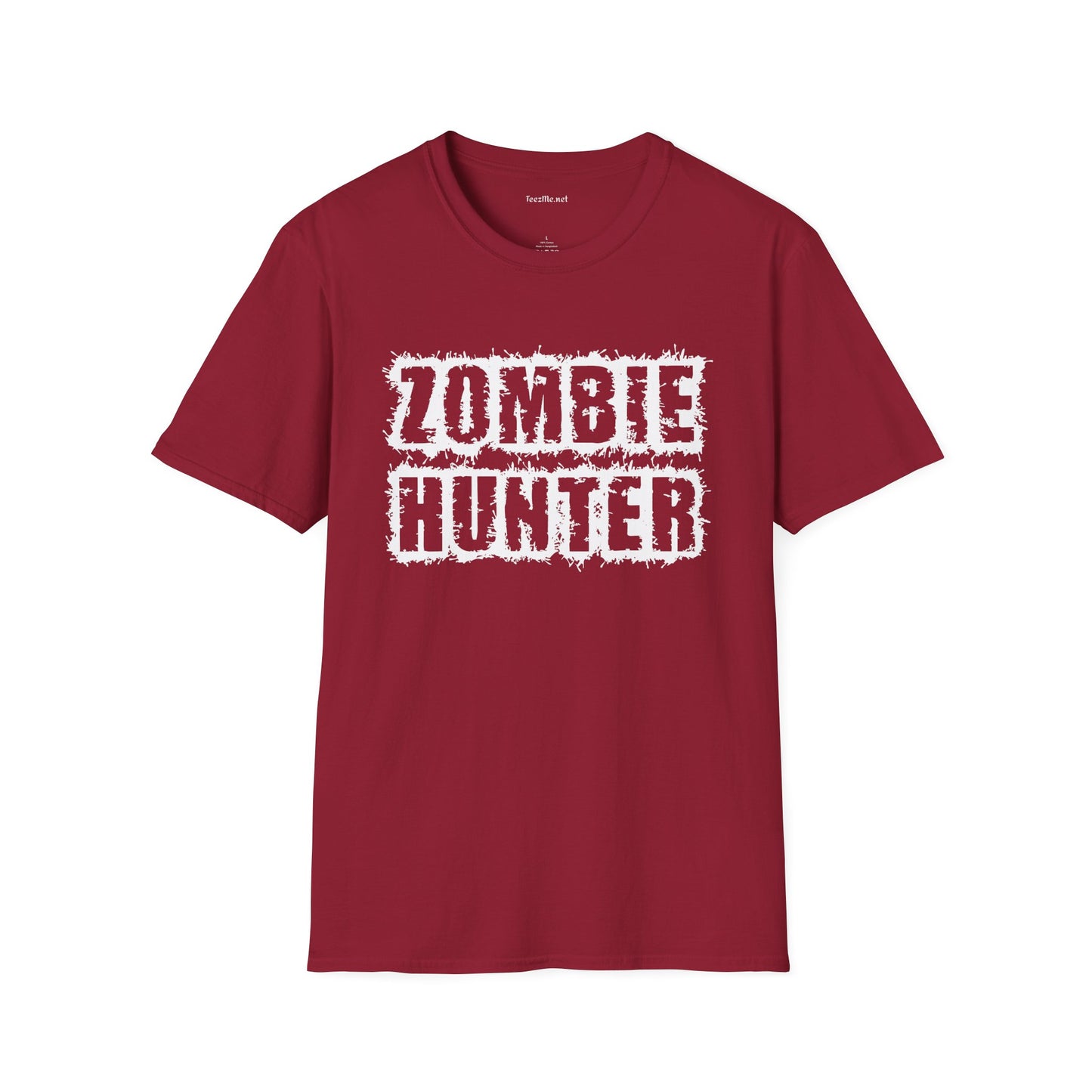 Zombie Hunter Unisex Softstyle T-Shirt 100% Cotton Graphic