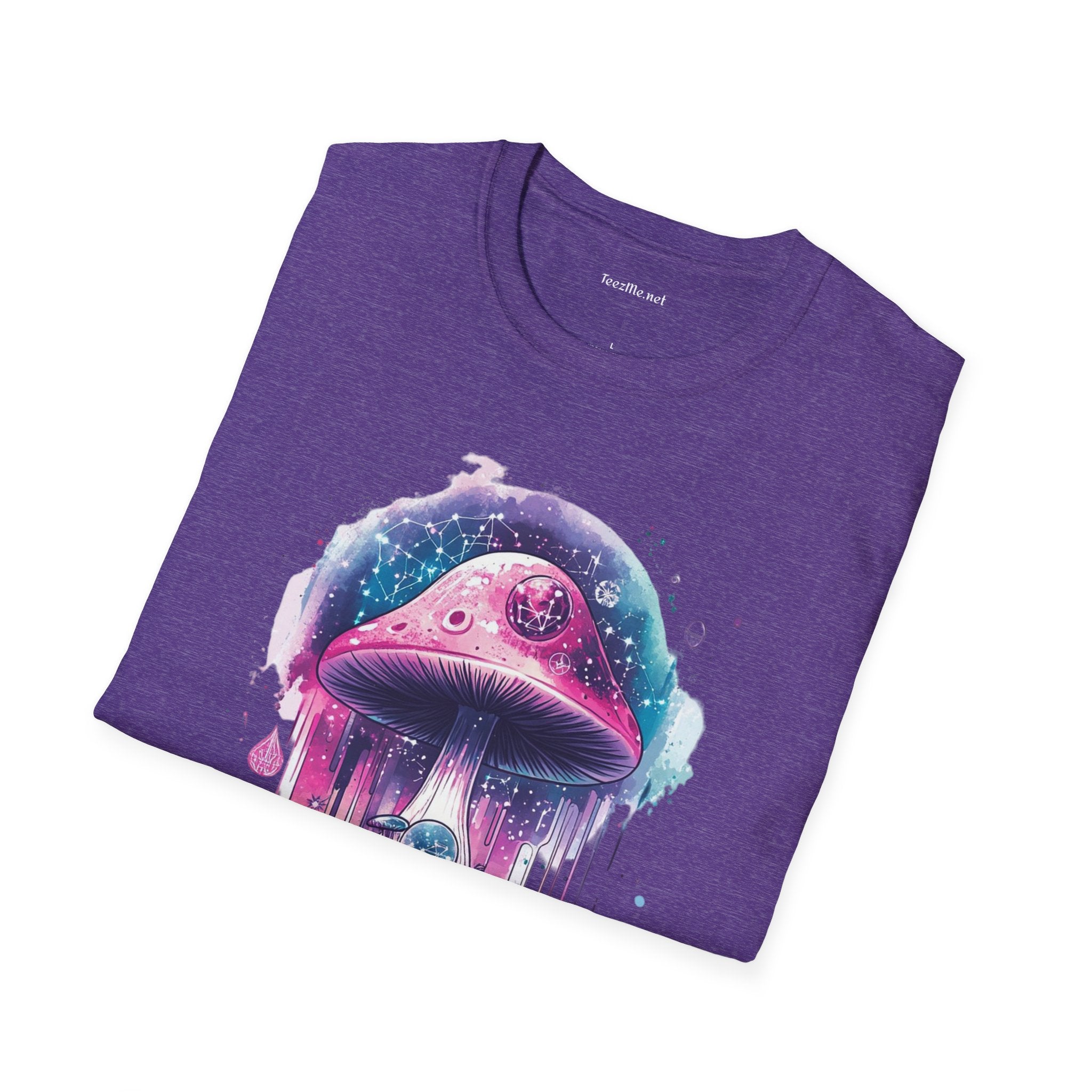 Abstract Mushroom Unisex Softstyle T-Shirt 100% Cotton Graphic