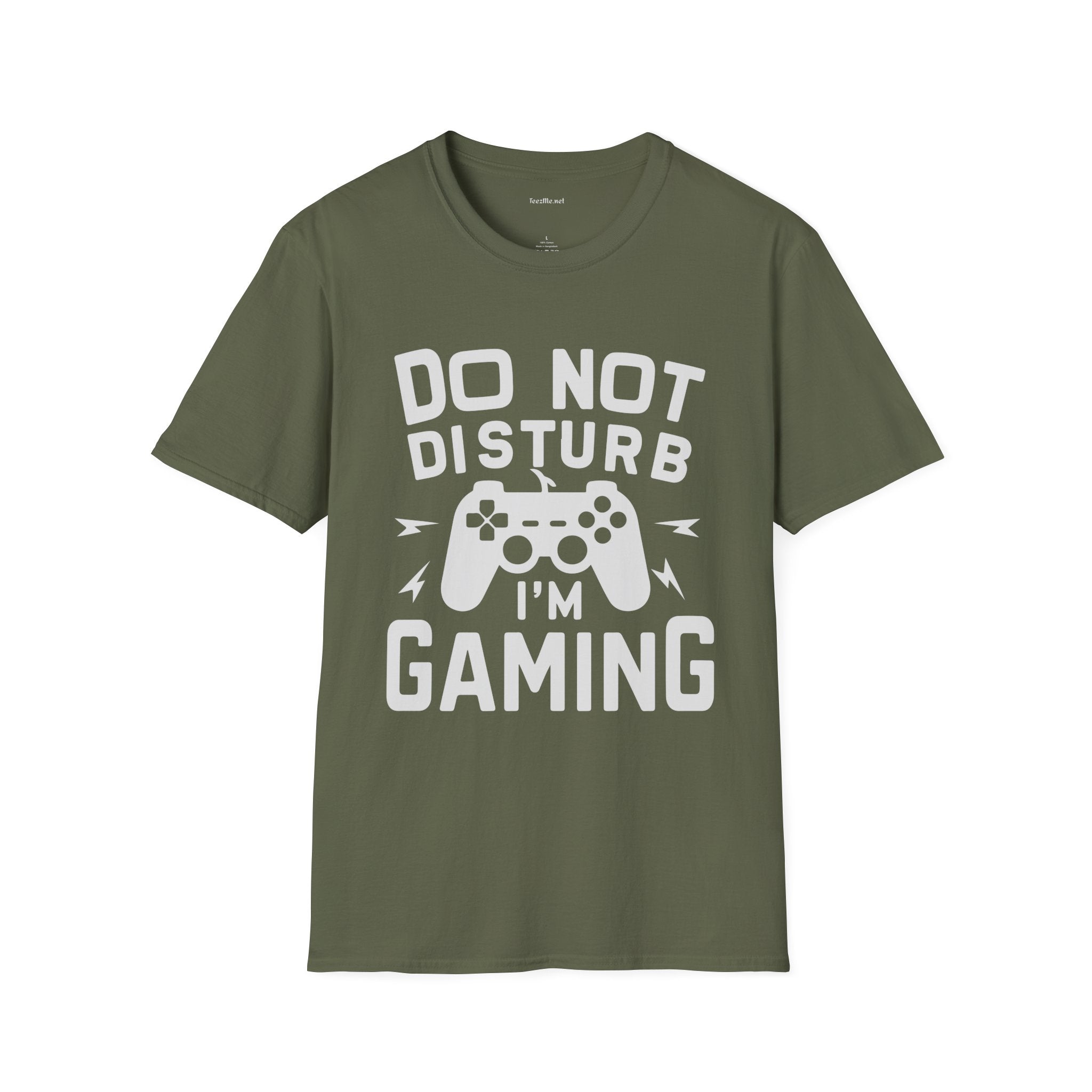 Do Not Disturb I'm Gaming Unisex Softstyle T-Shirt 100% Cotton Graphic