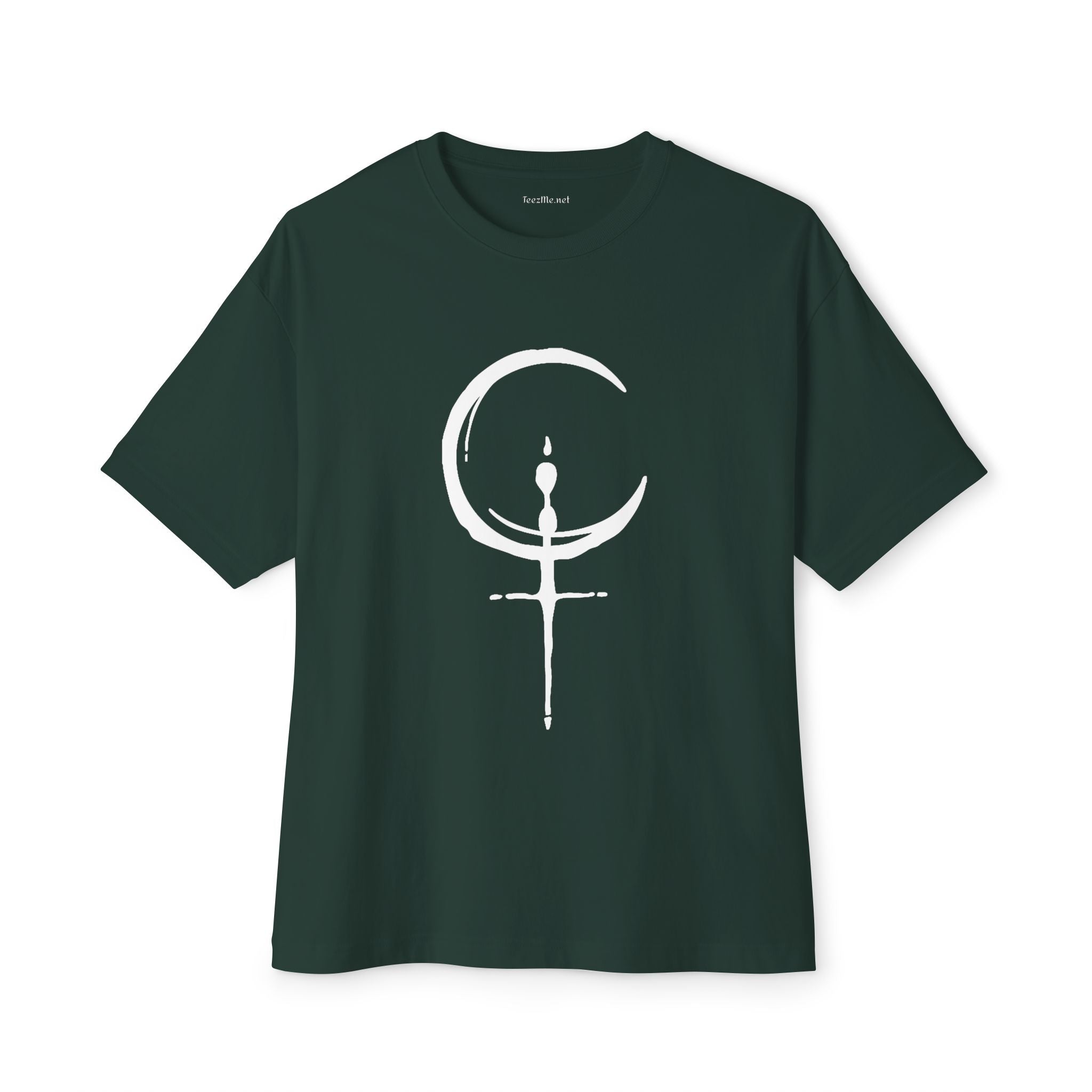 Lilith Symbol (white) Unisex Oversized Boxy Tee