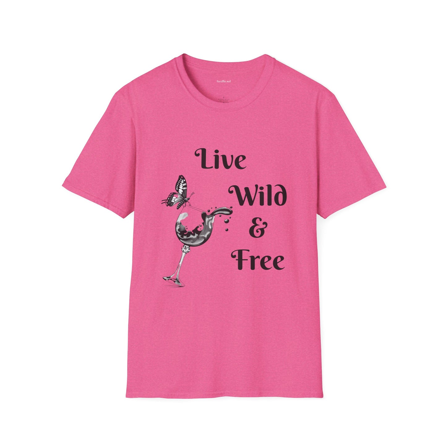 Live Wild & Free -  Unisex Softstyle T-Shirt 100% Cotton Graphic