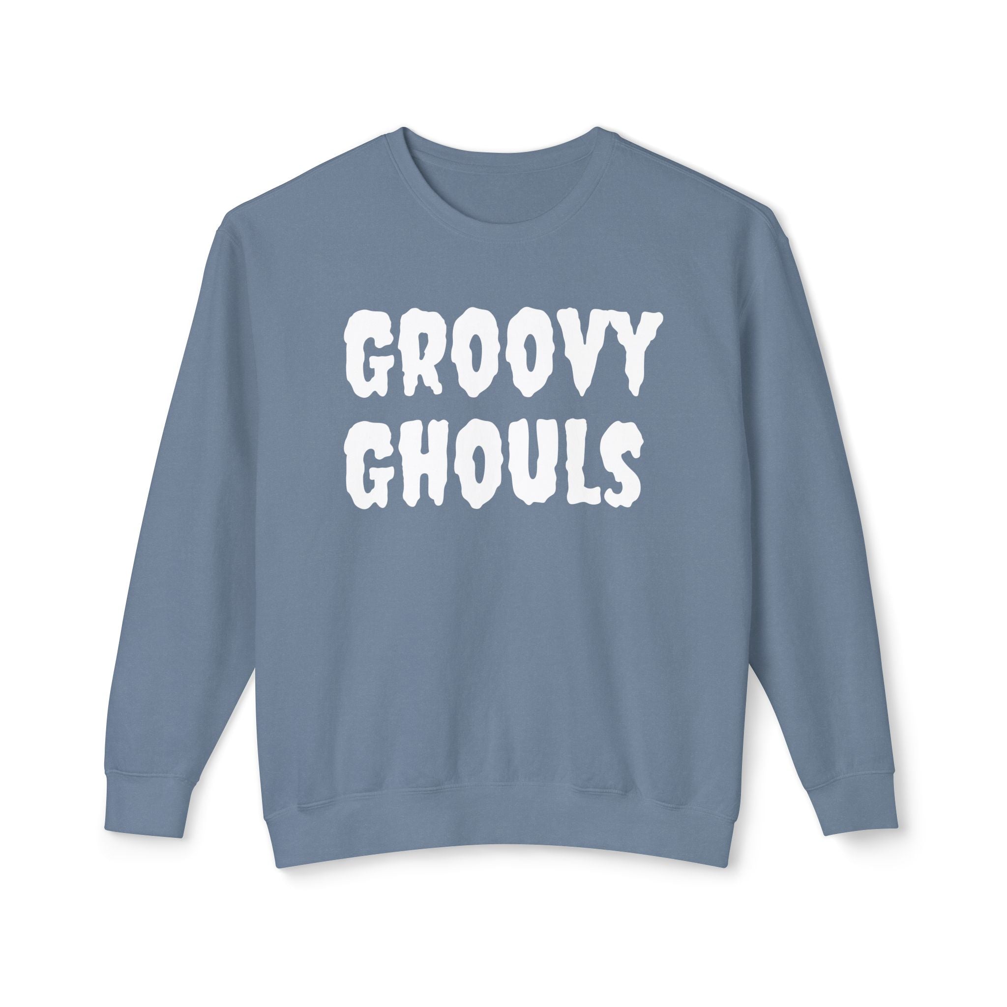 Groovy Ghouls - Unisex Lightweight Crewneck Sweatshirt