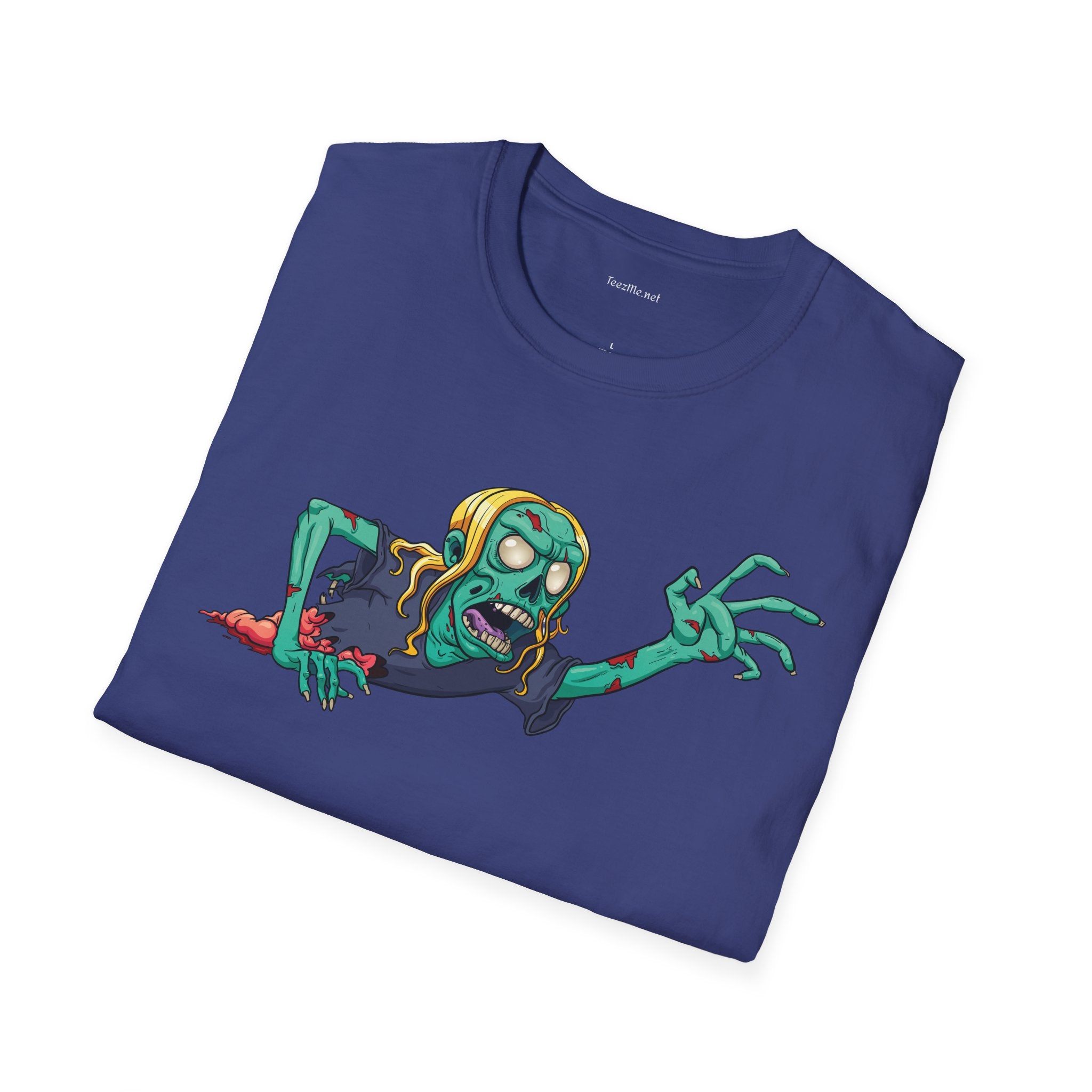 Zombie Grab - Unisex Softstyle T-Shirt 100% Cotton Graphic