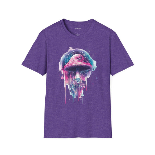 Abstract Mushroom Unisex Softstyle T-Shirt 100% Cotton Graphic