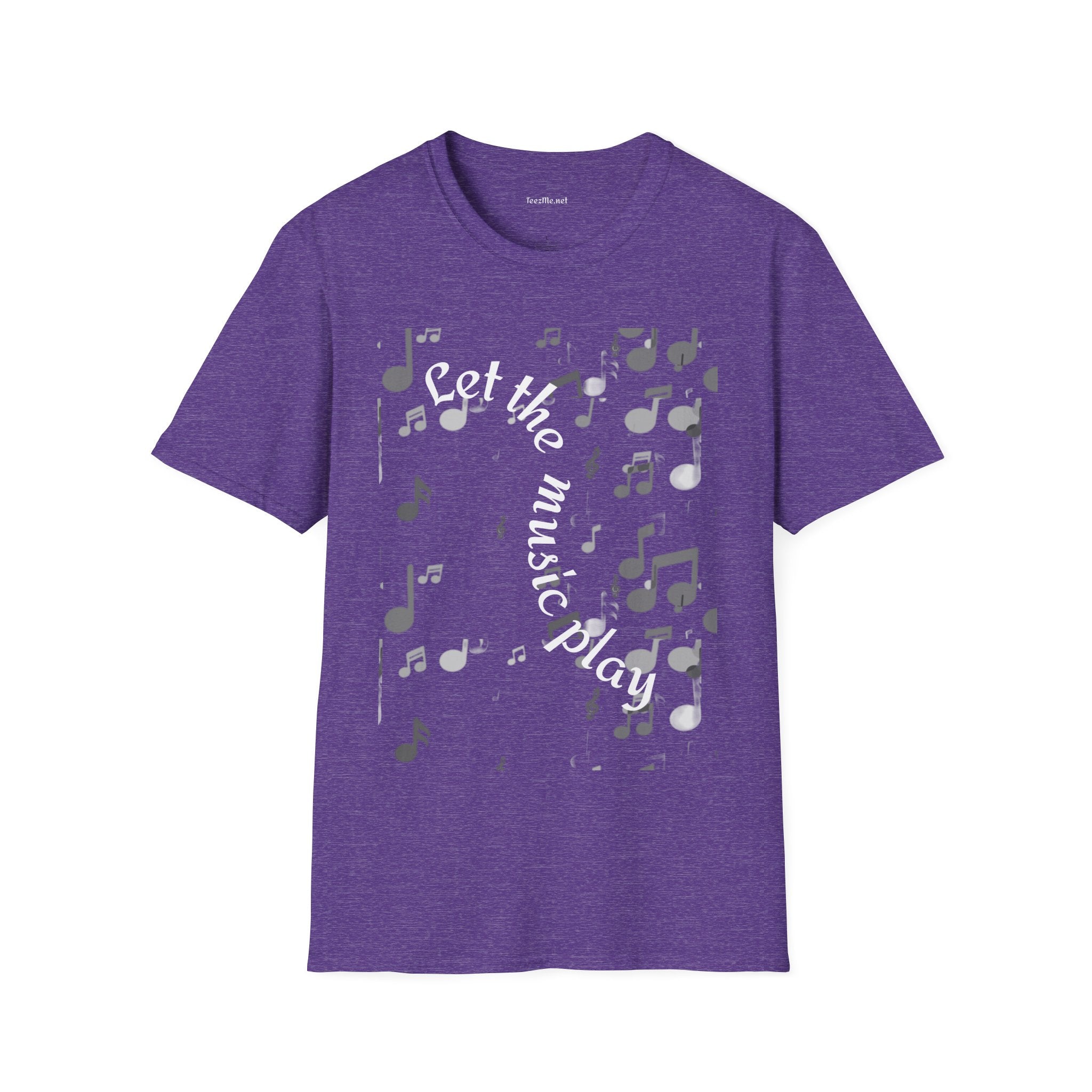Let the music play - Unisex Sofy-Style Cotton Tee 100% Cotton
