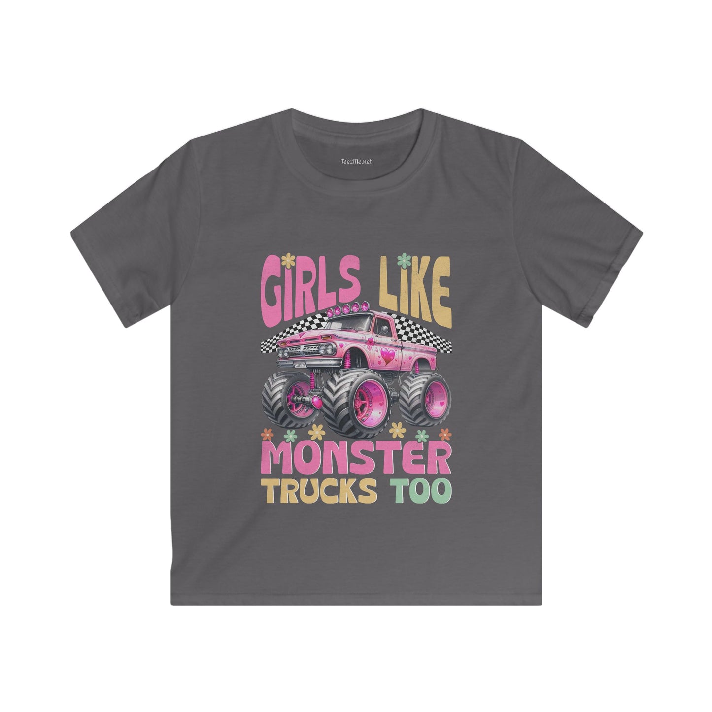 Monster Truck Girls Softstyle Tee Children