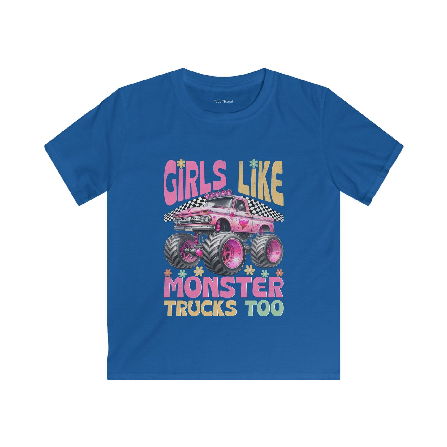 Monster Truck Girls Softstyle Tee Children