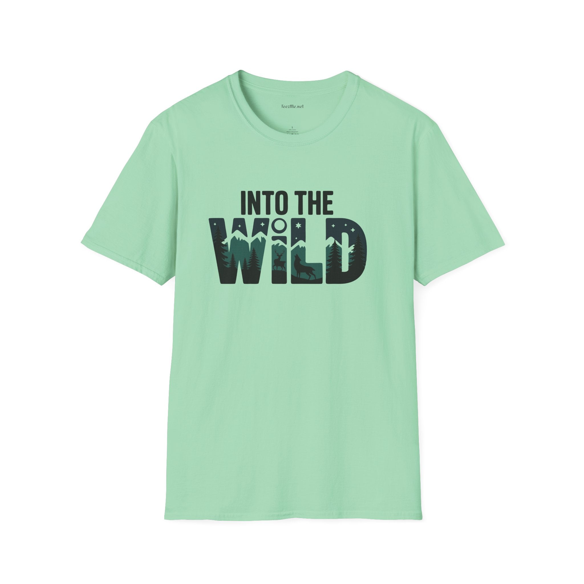 Into the WILD Unisex Softstyle T-Shirt 100% Cotton Graphic