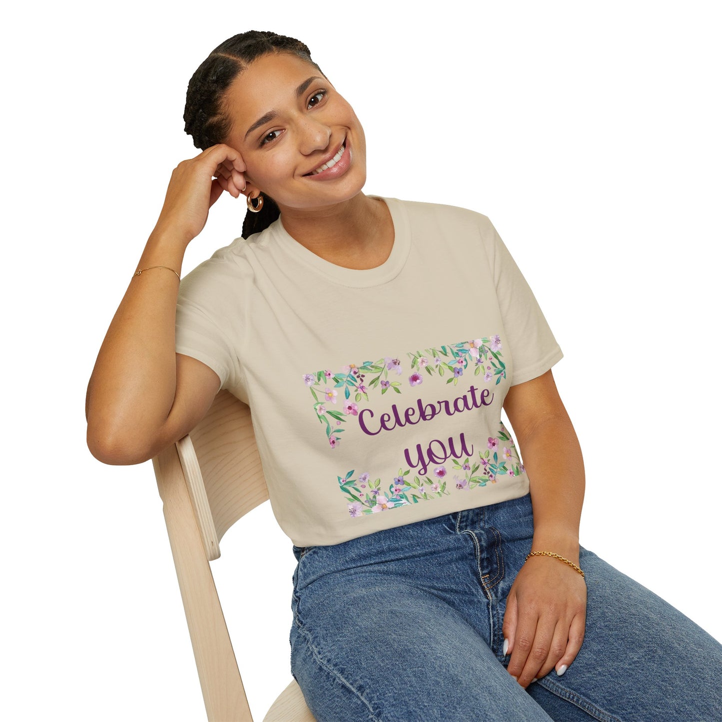 Celebrate You - Unisex Softstyle T-Shirt 100% Cotton Graphic